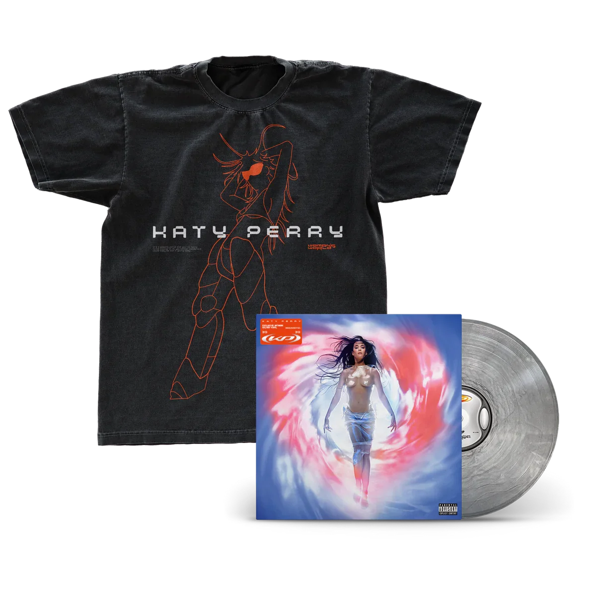 143: Silver Vinyl LP + Outline T-Shirt
