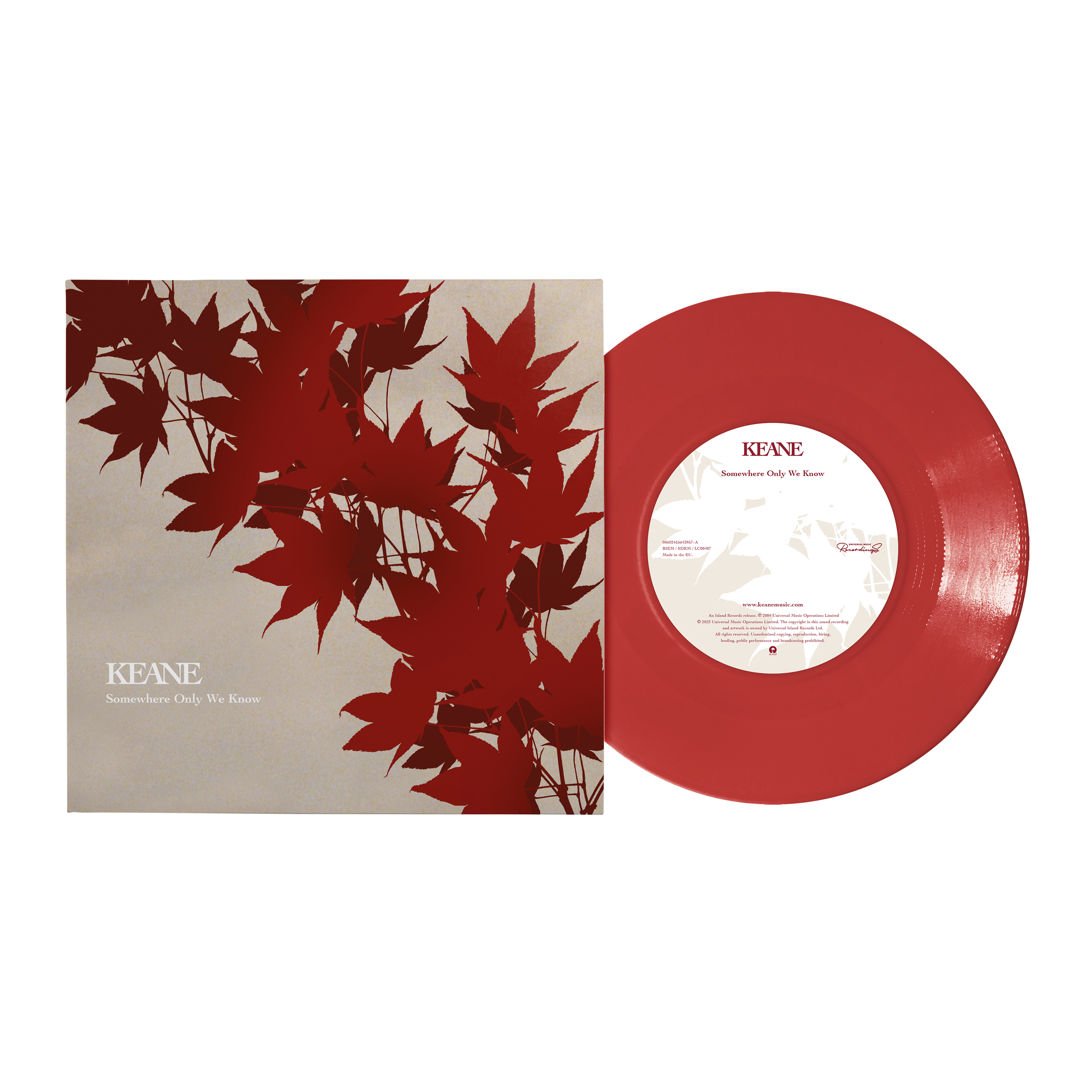 Somewhere Only We Know: Limited Red Vinyl 7" Single