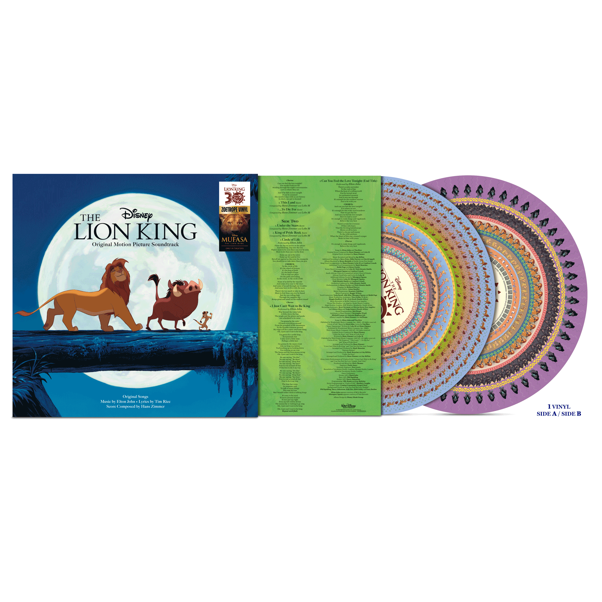 The Lion King (30th Anniversary): Zoetrope Picture Disc LP