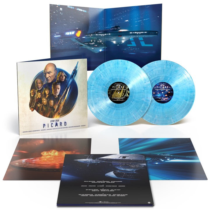 Star Trek - Picard Season 3 Volume  1: Limited Sky Blue with White Burst Vinyl 2LP