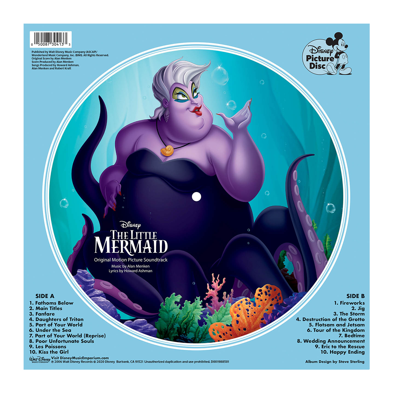 The Little Mermaid: Picture Disc Vinyl LP