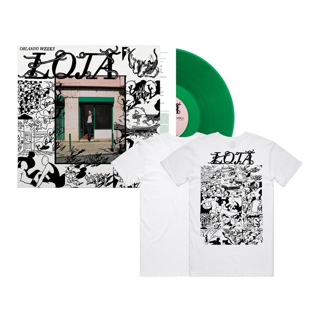 LOJA: Signed Transparent Green Vinyl LP + T-Shirt