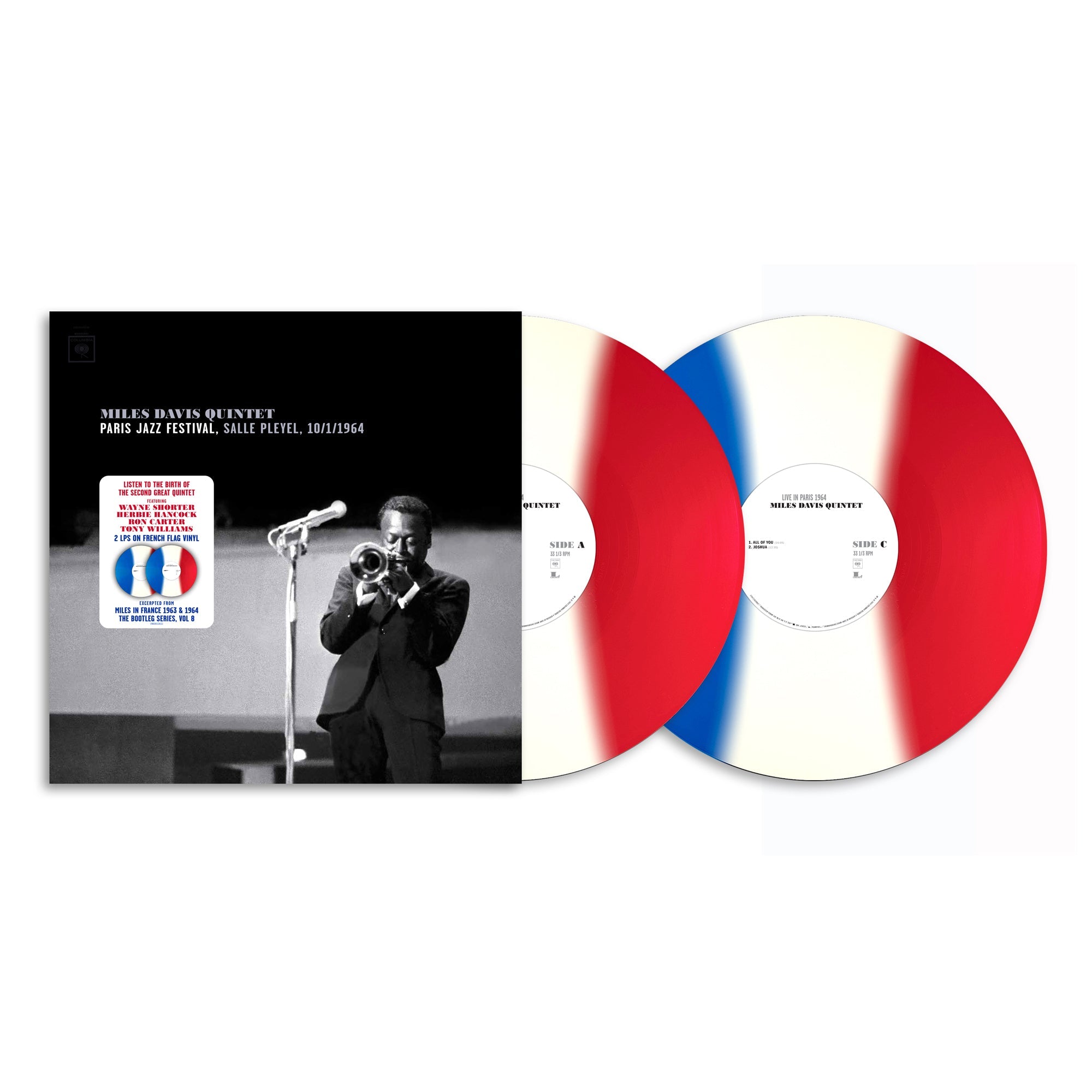 Paris Jazz Festival, Salle Playel (10/1/1964): Limited 'French Flag' Tricolour Vinyl 2LP