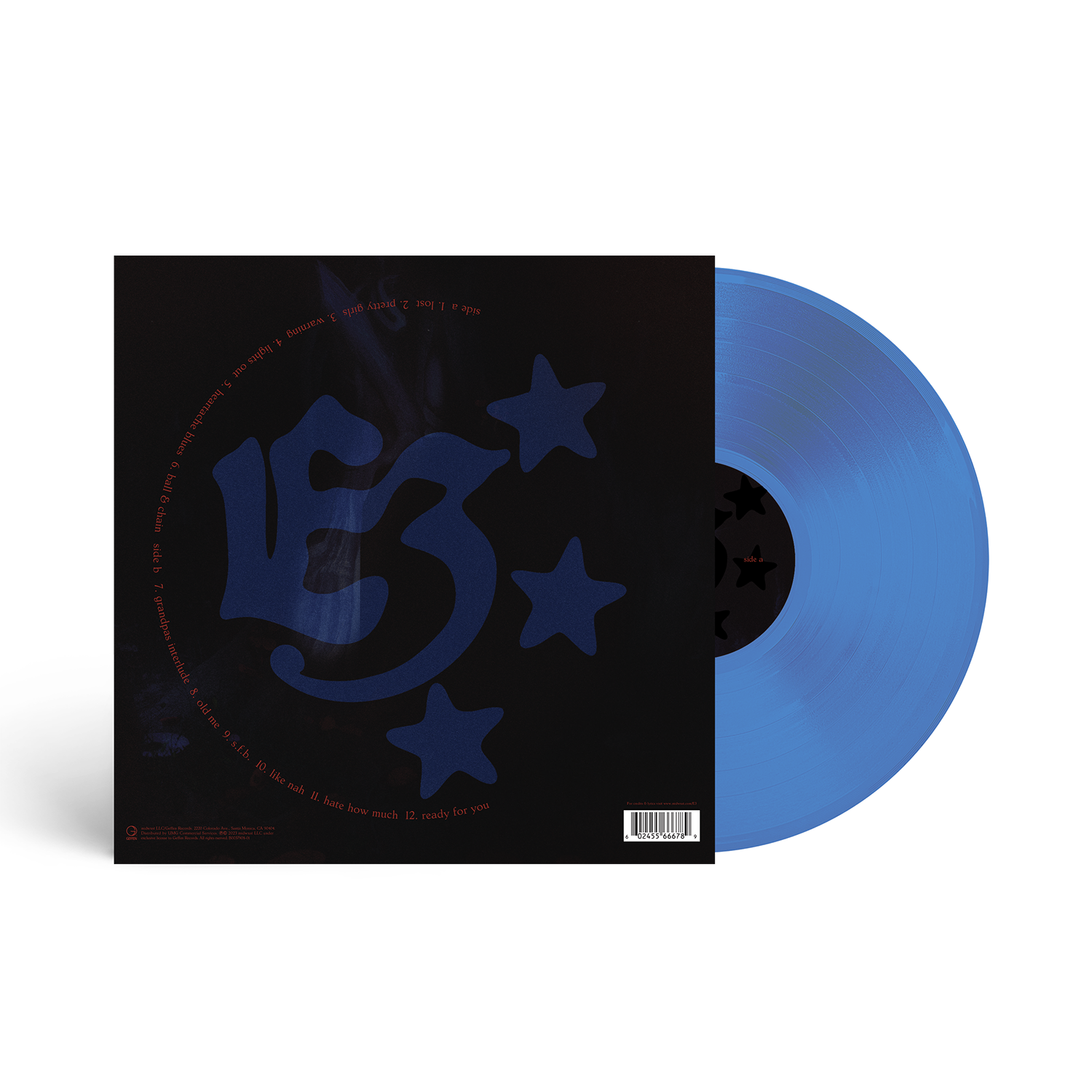 E3:  Translucent Cobalt Vinyl LP