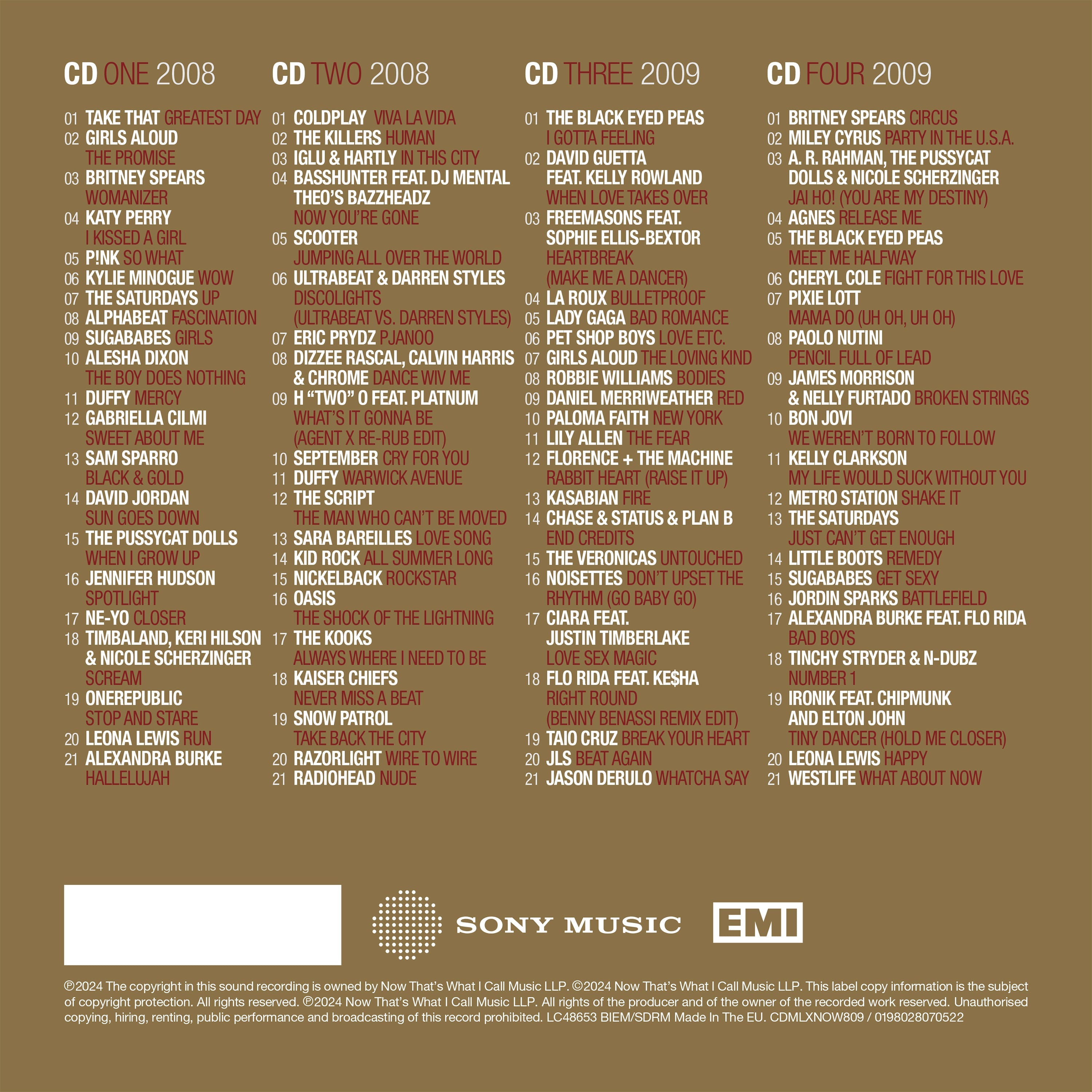 NOW - Millennium 2008-2009 (4CD)