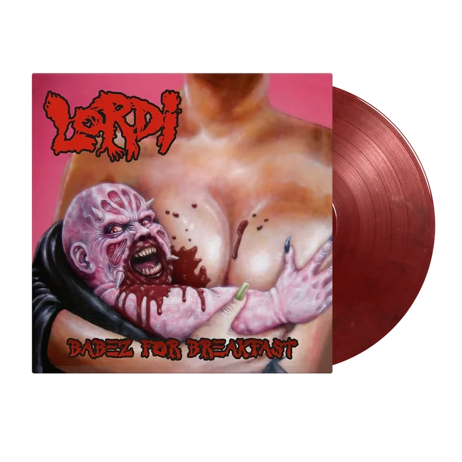 Babez For Breakfast: Blood Red & Black Marble Vinyl LP