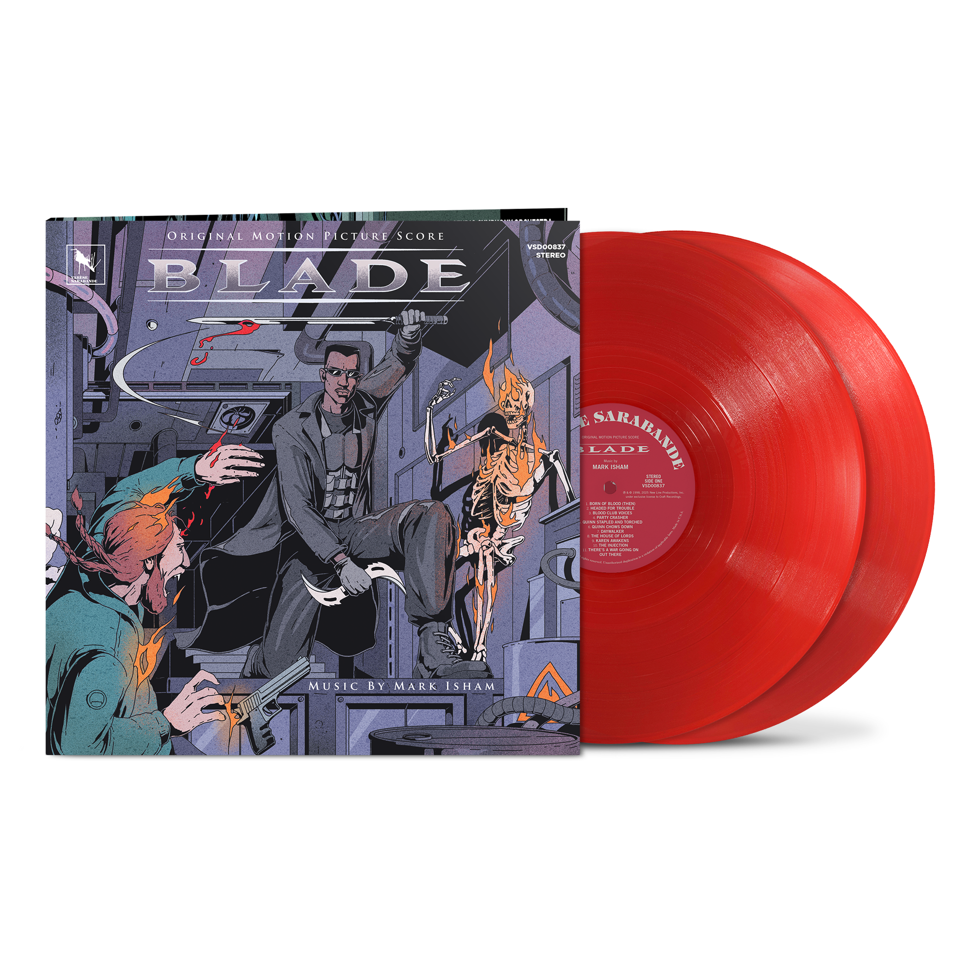 Blade (Original Motion Picture Score) Deluxe Edition Translucent Ruby Red Vinyl 2LP