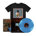 Small Changes: Limited Blue Marble Vinyl LP, 'Black Cartoon' T-Shirt + Signed Art Card