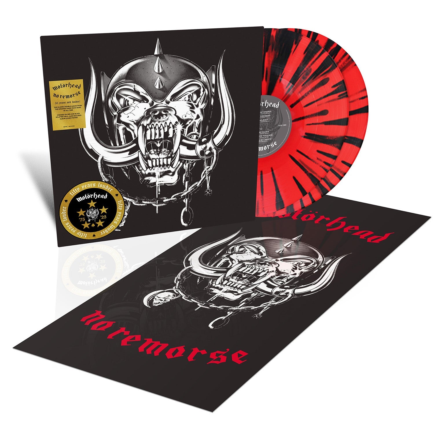 No Remorse (50th Anniversary Edition): Red & Black Splatter Vinyl LP