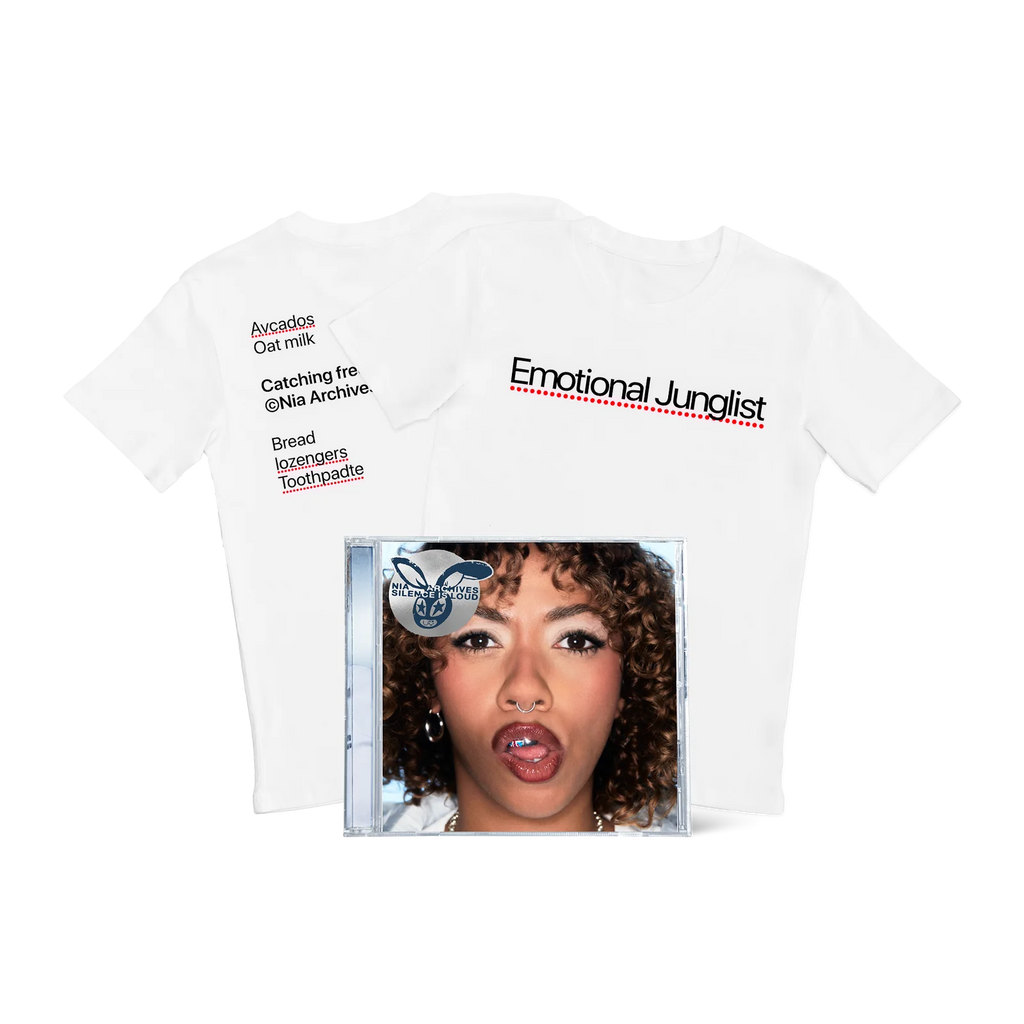 Silence Is Loud: CD, Emotional Junglist T-Shirt + Signed 4" Art Card