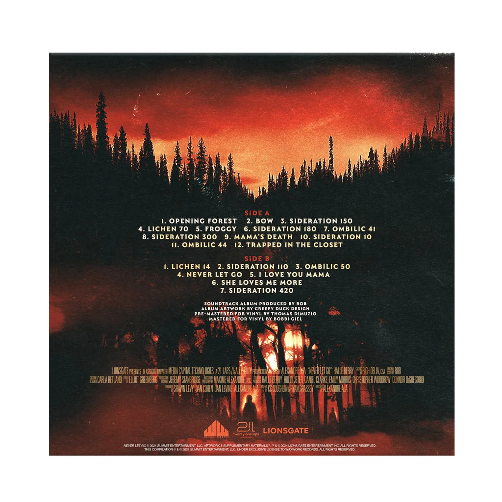 Never Let Go: Limited Blood Red & Black Swirl w/ Splatter Vinyl LP