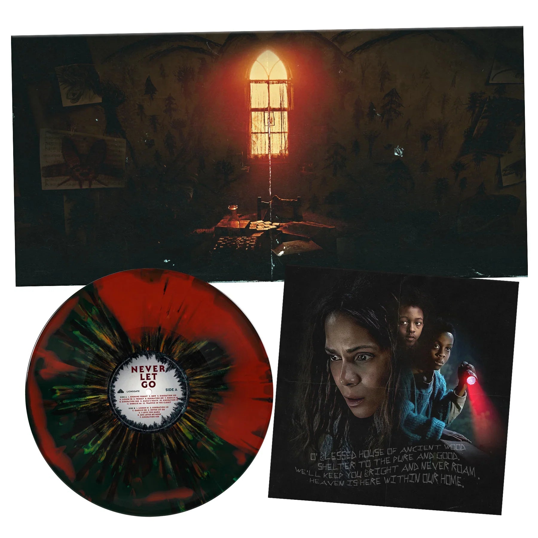 Never Let Go: Limited Blood Red & Black Swirl w/ Splatter Vinyl LP