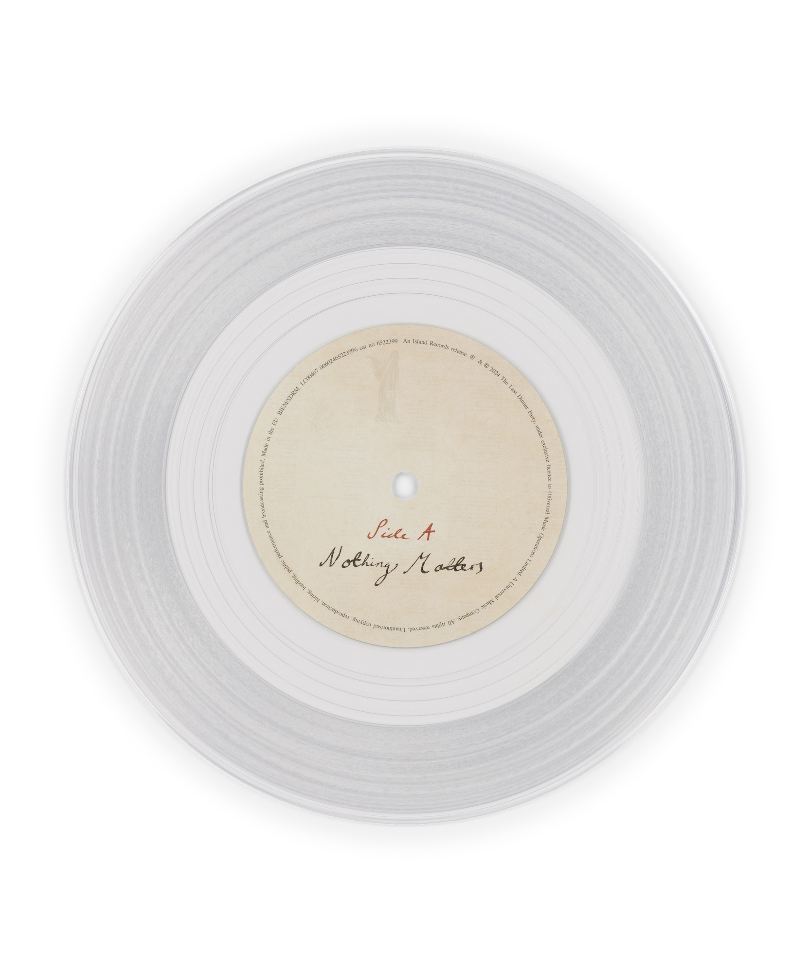 Nothing Matters: Crystal Clear Vinyl 7” Single