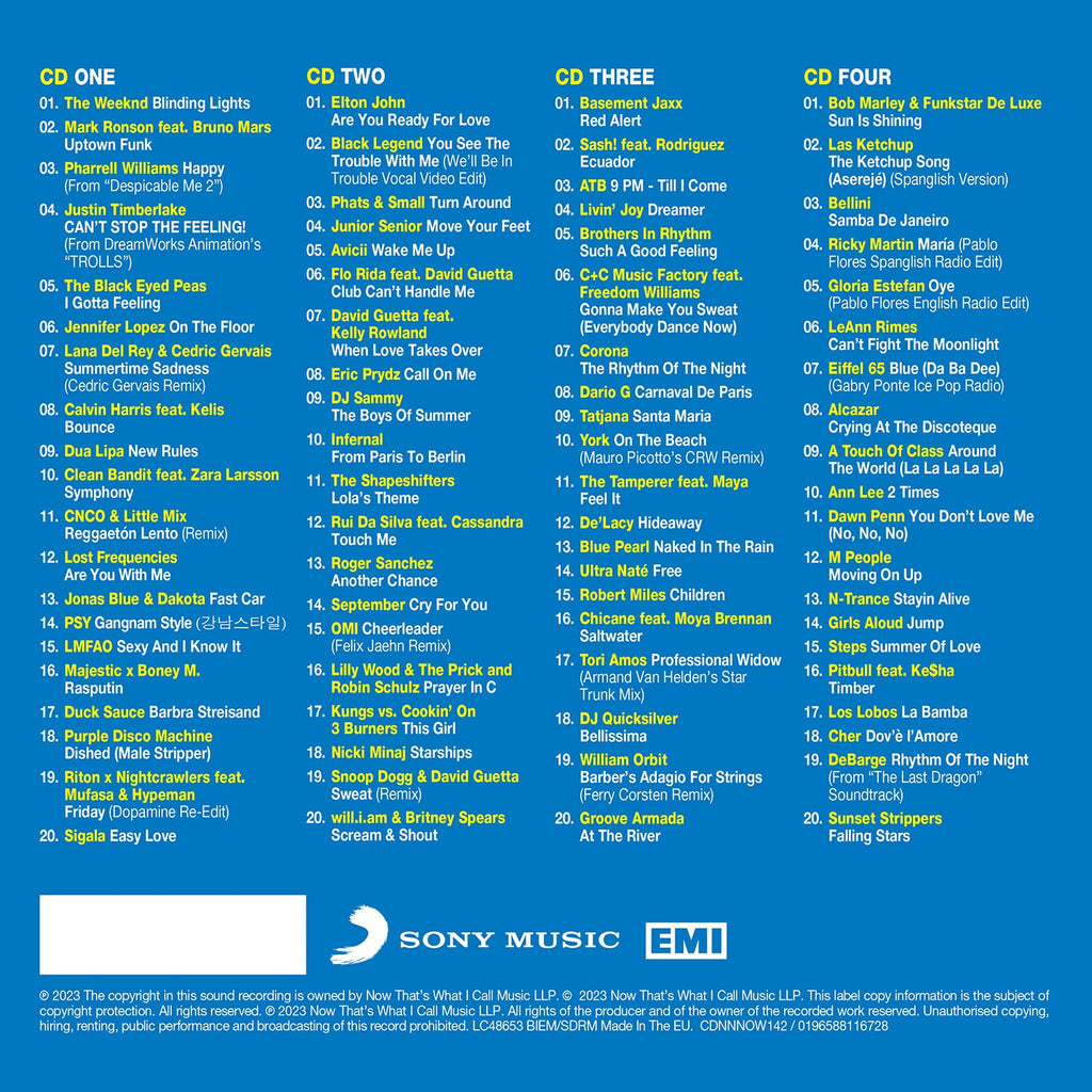 NOW That’s What I Call A Sizzling Summer (4CD)