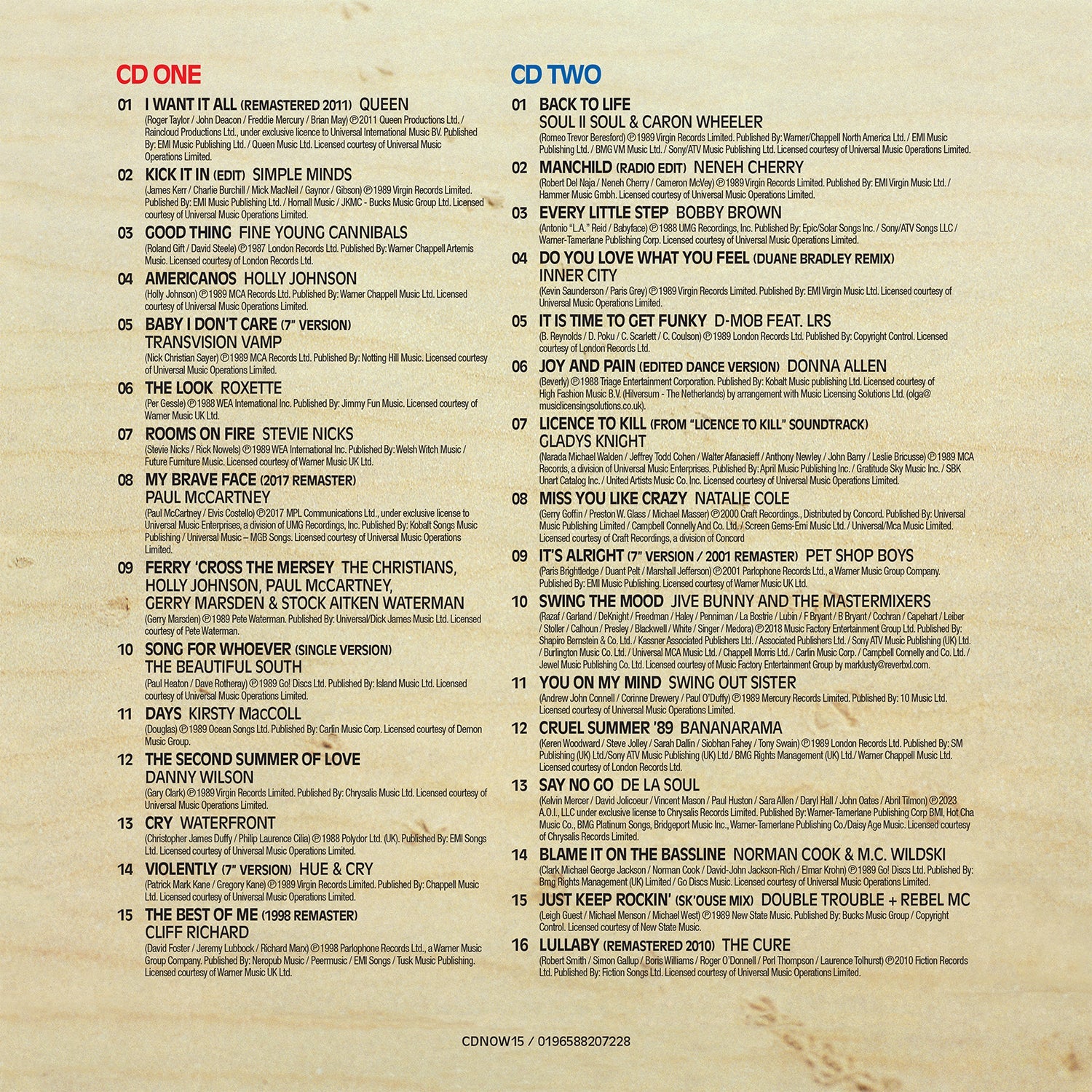 NOW That’s What I Call Music! 15 (2CD)