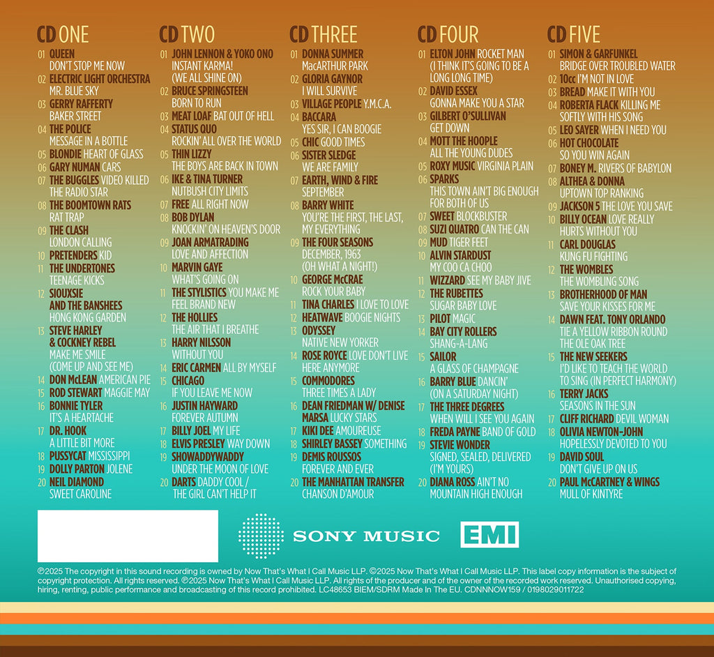 NOW That’s What I Call The 70s (5CD)