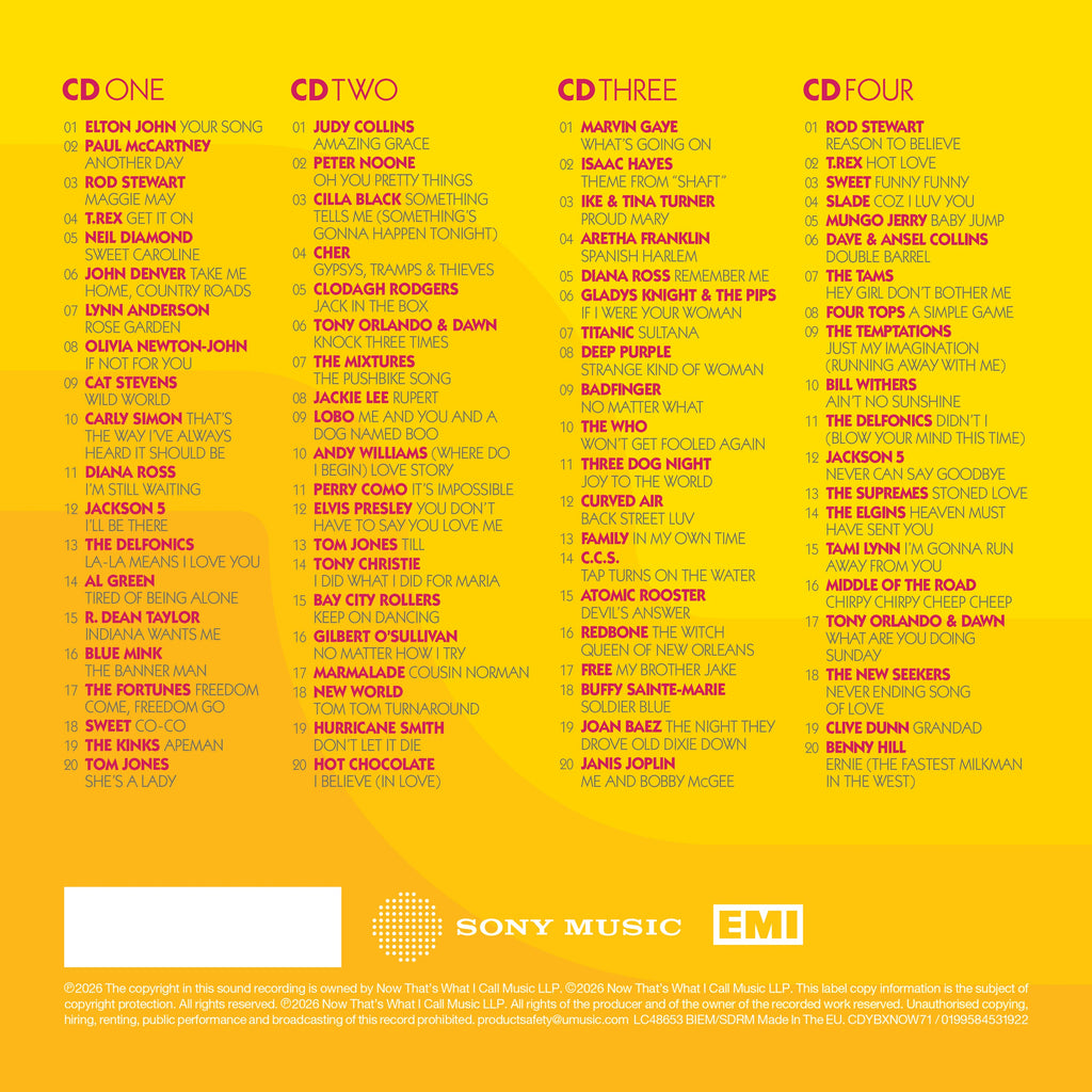 NOW – Yearbook 1971 (Special Edition 4CD)