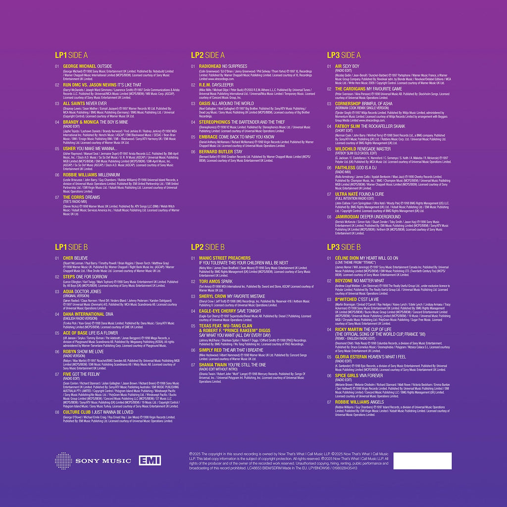 NOW - Yearbook 1998 (3LP)