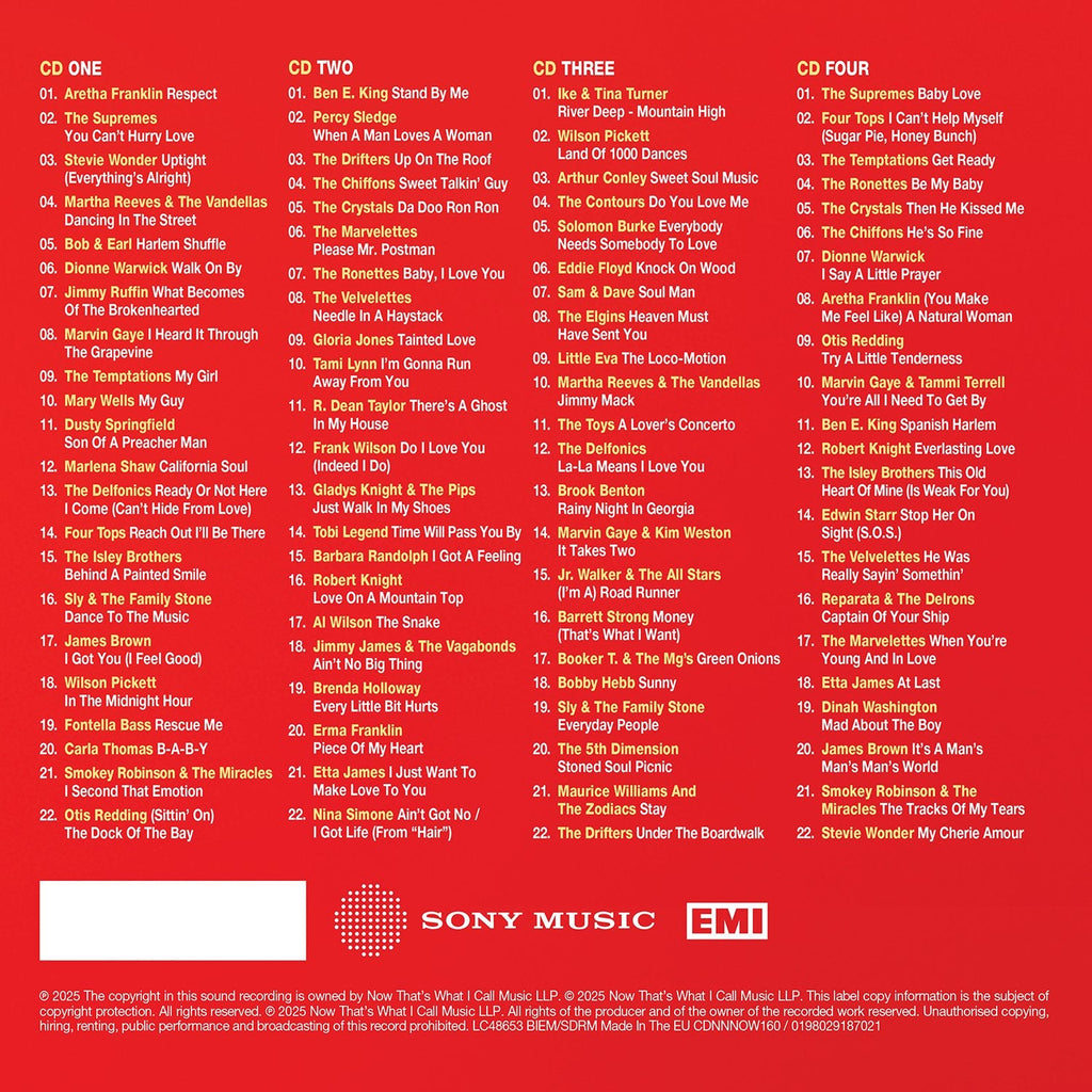 NOW That’s What I Call 60s Soul (4CD)