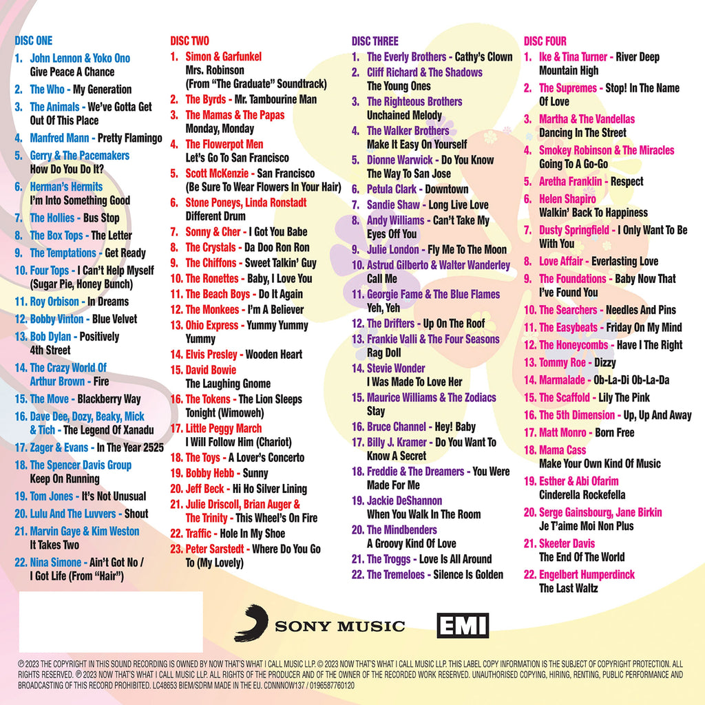 NOW That’s What I Call 60s Pop (4CD)
