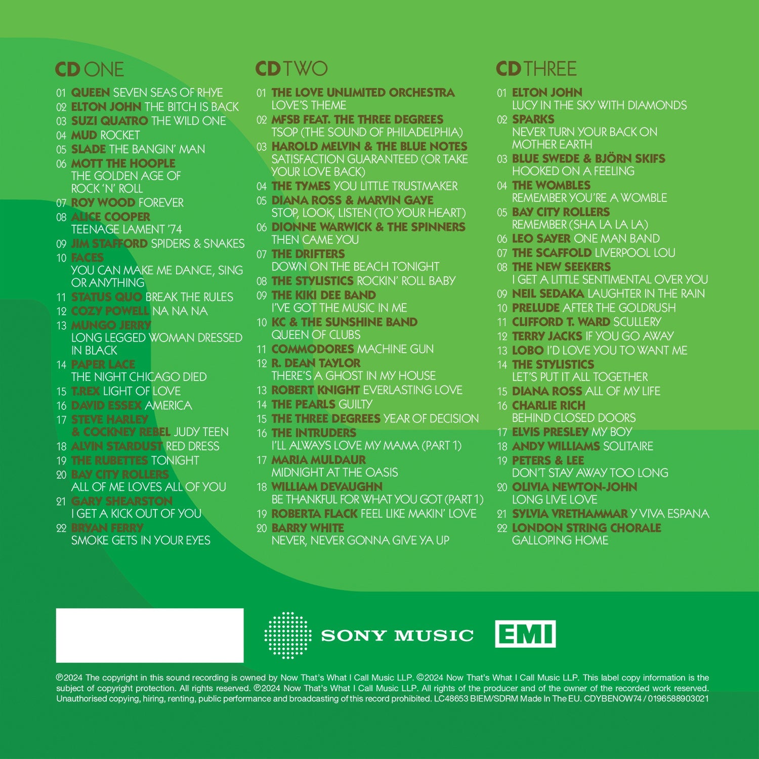 NOW – YEARBOOK EXTRA 1974 CD