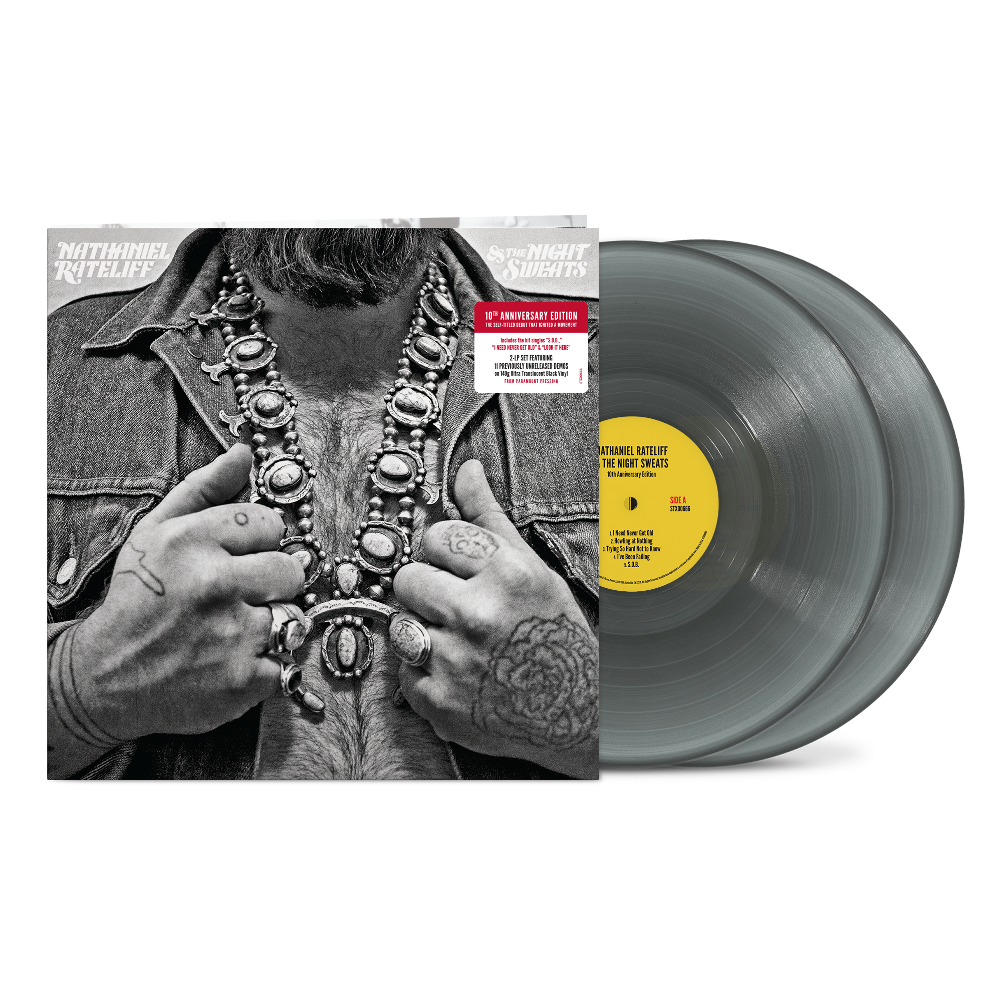 Nathaniel Rateliff and The Night Sweats (10th Anniversary Edition): Translucent Black Vinyl 2LP