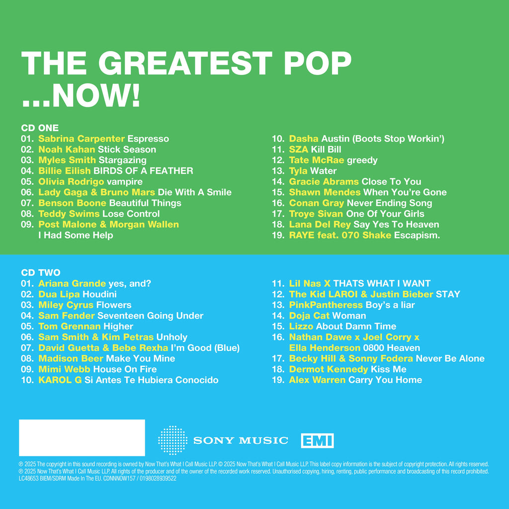 NOW That's What I Call… Pop! (2CD)