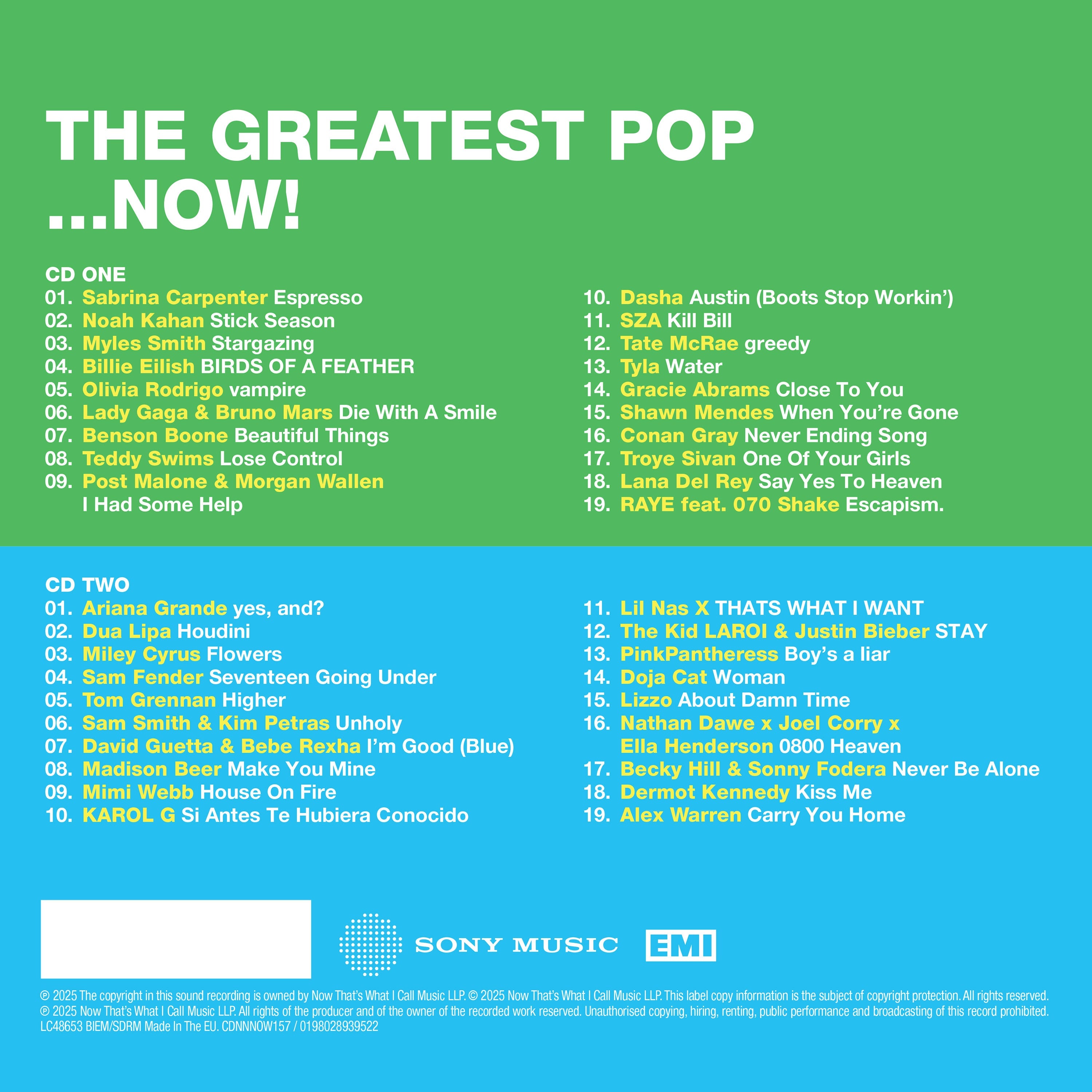 NOW That's What I Call… Pop! (2CD)