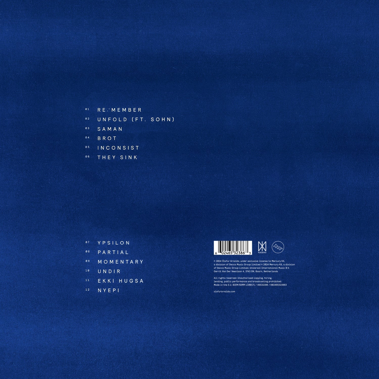 re:member (2024 Reissue): Limited White/Blue Marble Vinyl LP