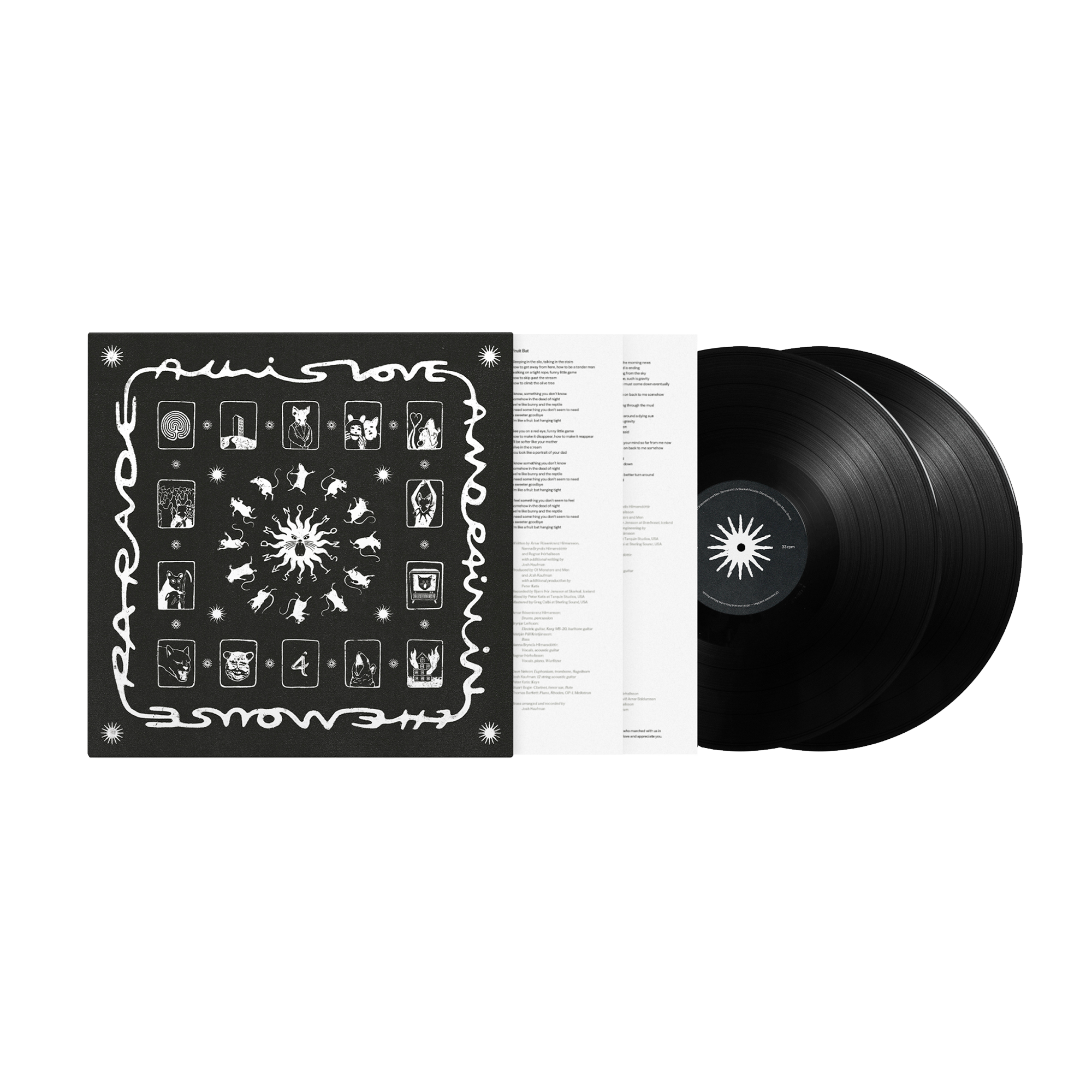 All Is Love and Pain in the Mouse Parade Standard Black 2LP Vinyl