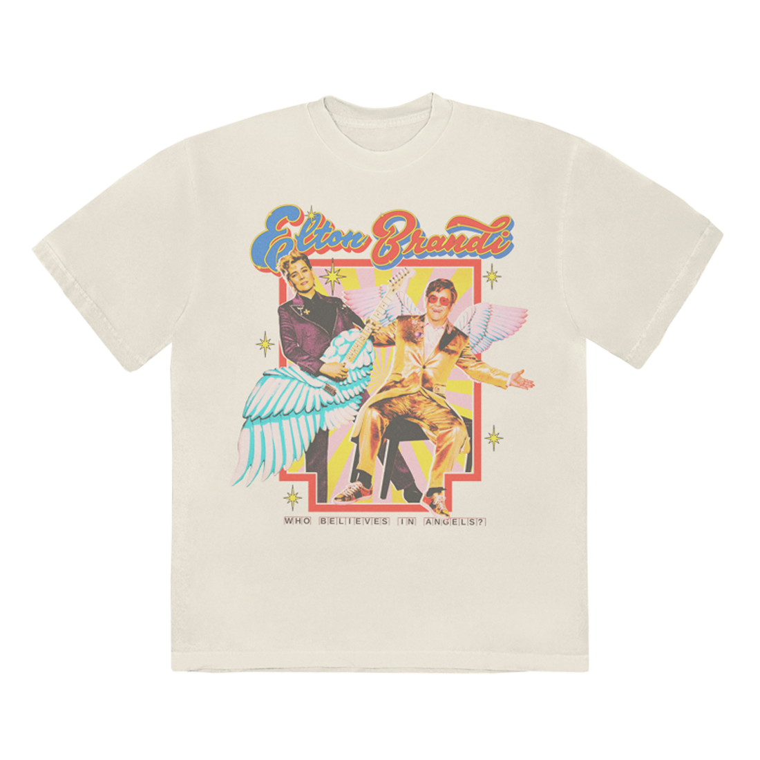 Who Believes In Angels? Album Cover Natural T-shirt