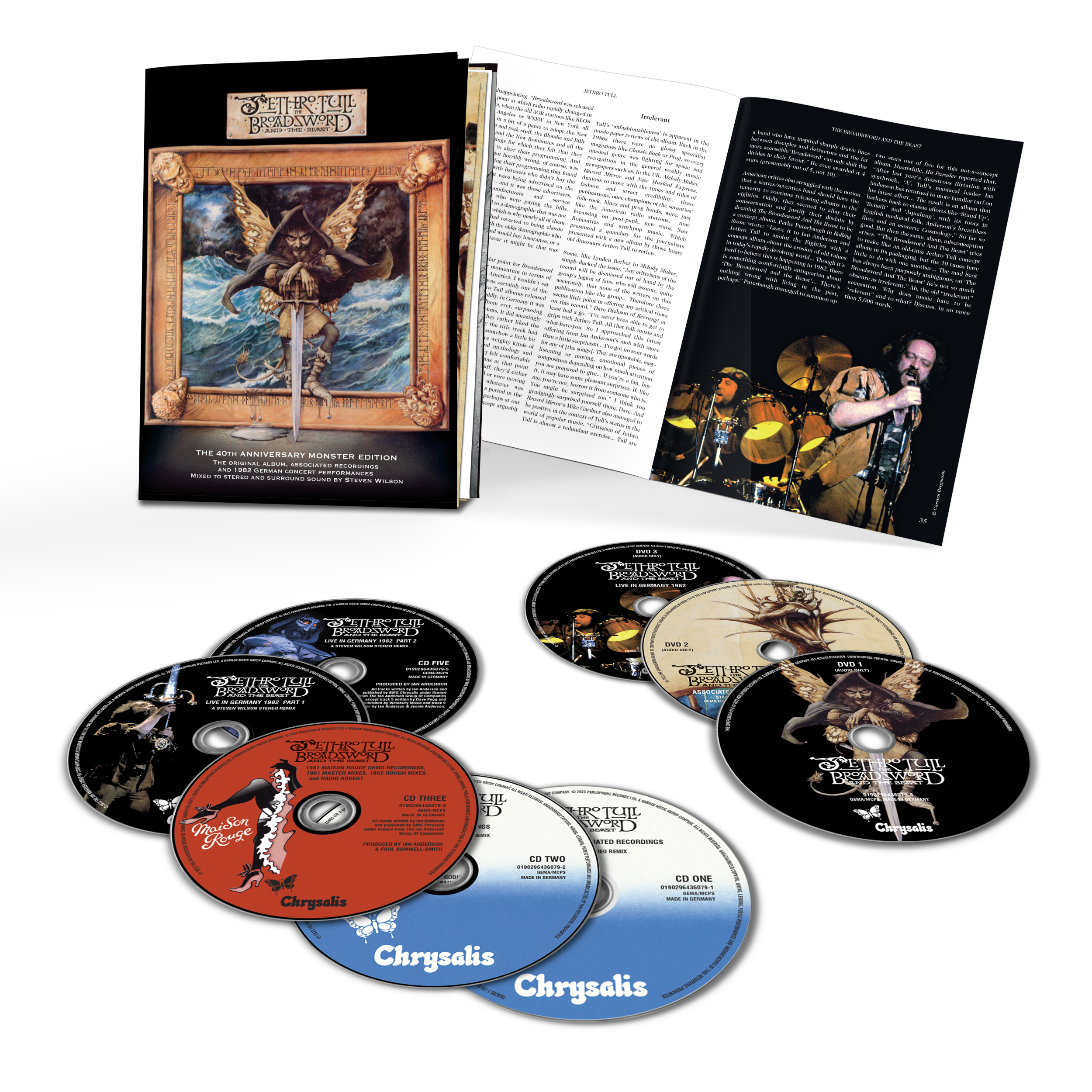 The Broadsword And The Beast (The 40th Anniversary Monster Edition): 5CD + 3DVD