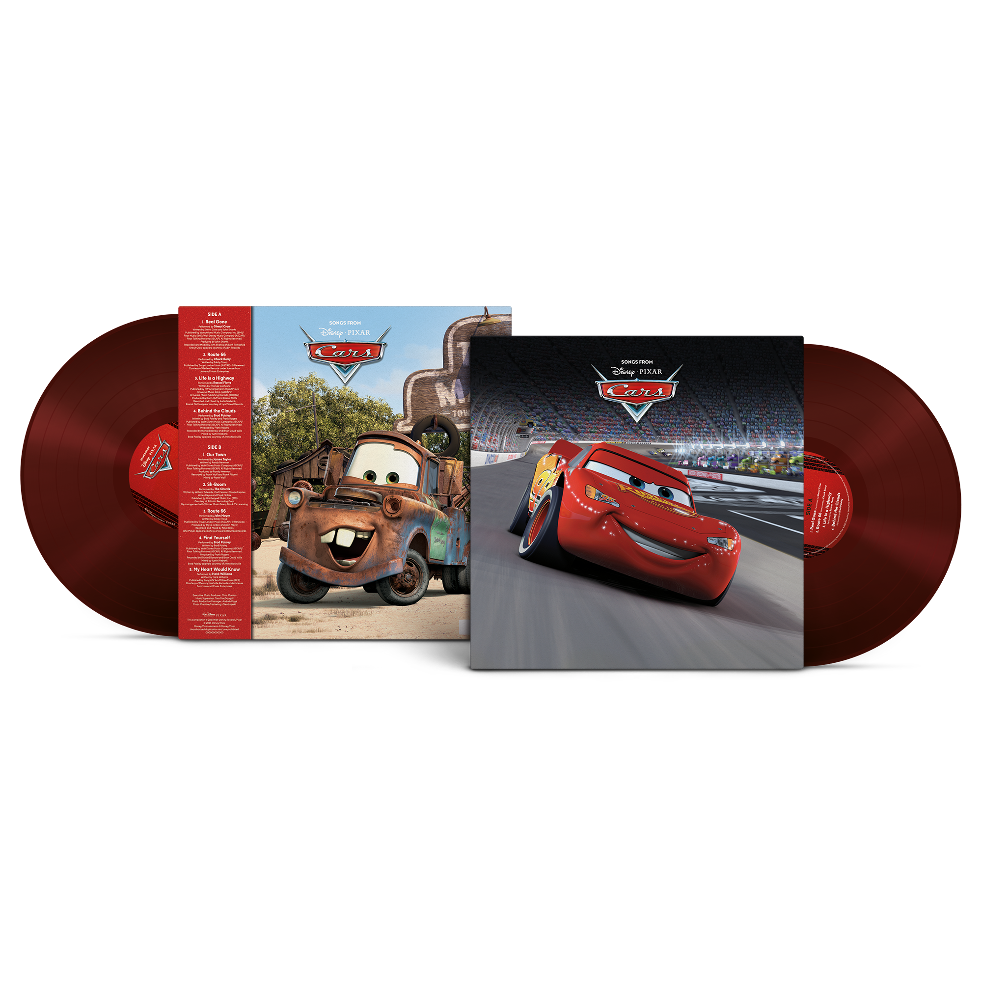 Songs From Cars: Limited Edition Disney 100 Dark Red Vinyl LP