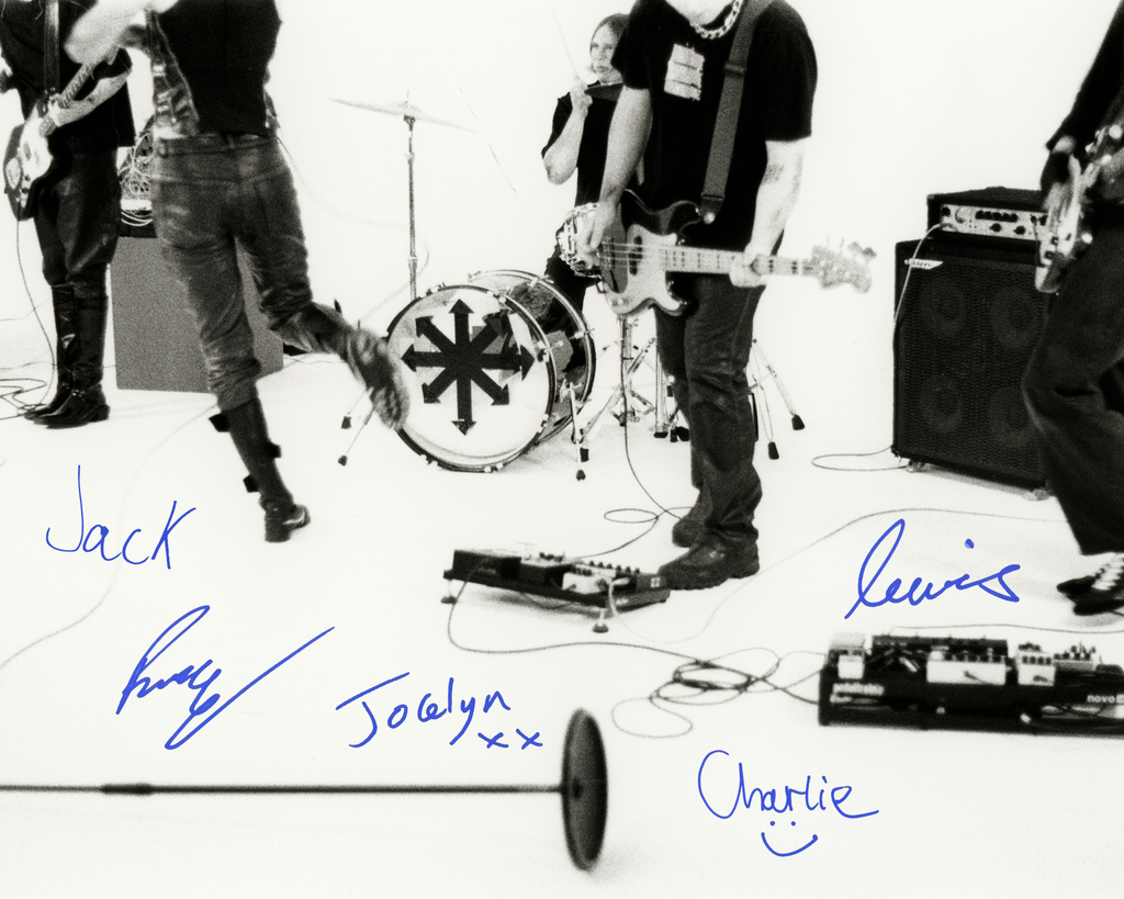 walt disco - 'Blue Screen' LP & Signed Art Card