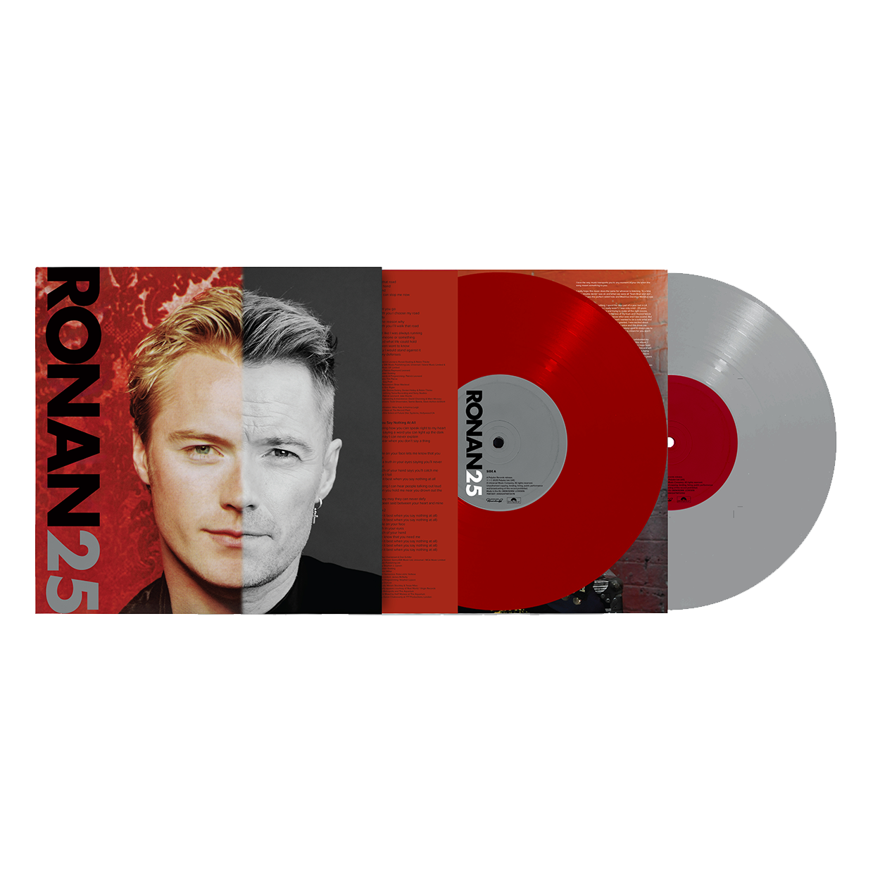 Ronan25 Red & Silver Vinyl 2LP & Signed Print