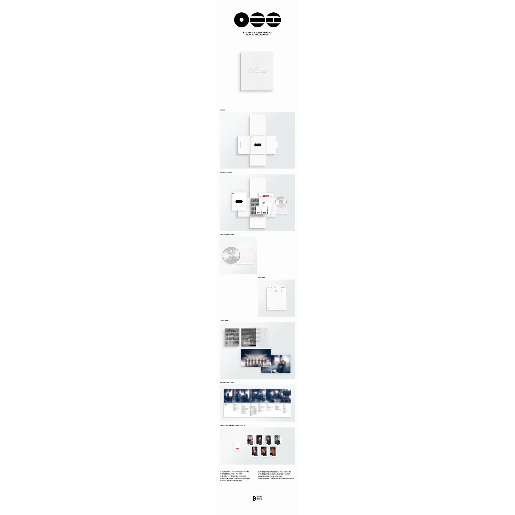 BTS The 5th Album 'ARIRANG' (Rooted in Korea Ver.)