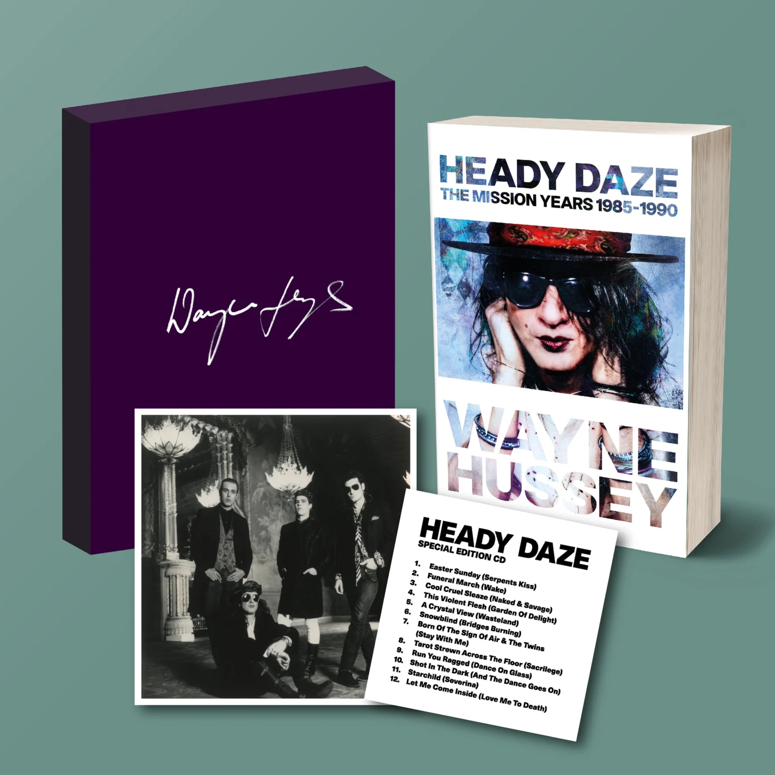 Heady Daze - The Mission Years 1985—1990: Signed Special Edition Hardback Book