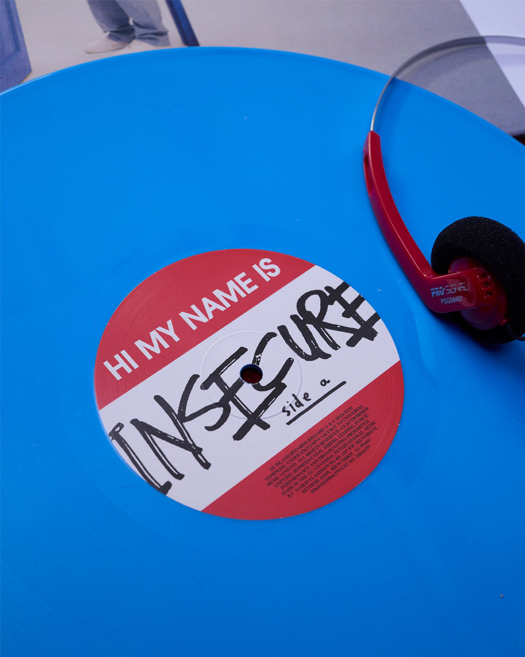 hi, my name is insecure - light blue vinyl