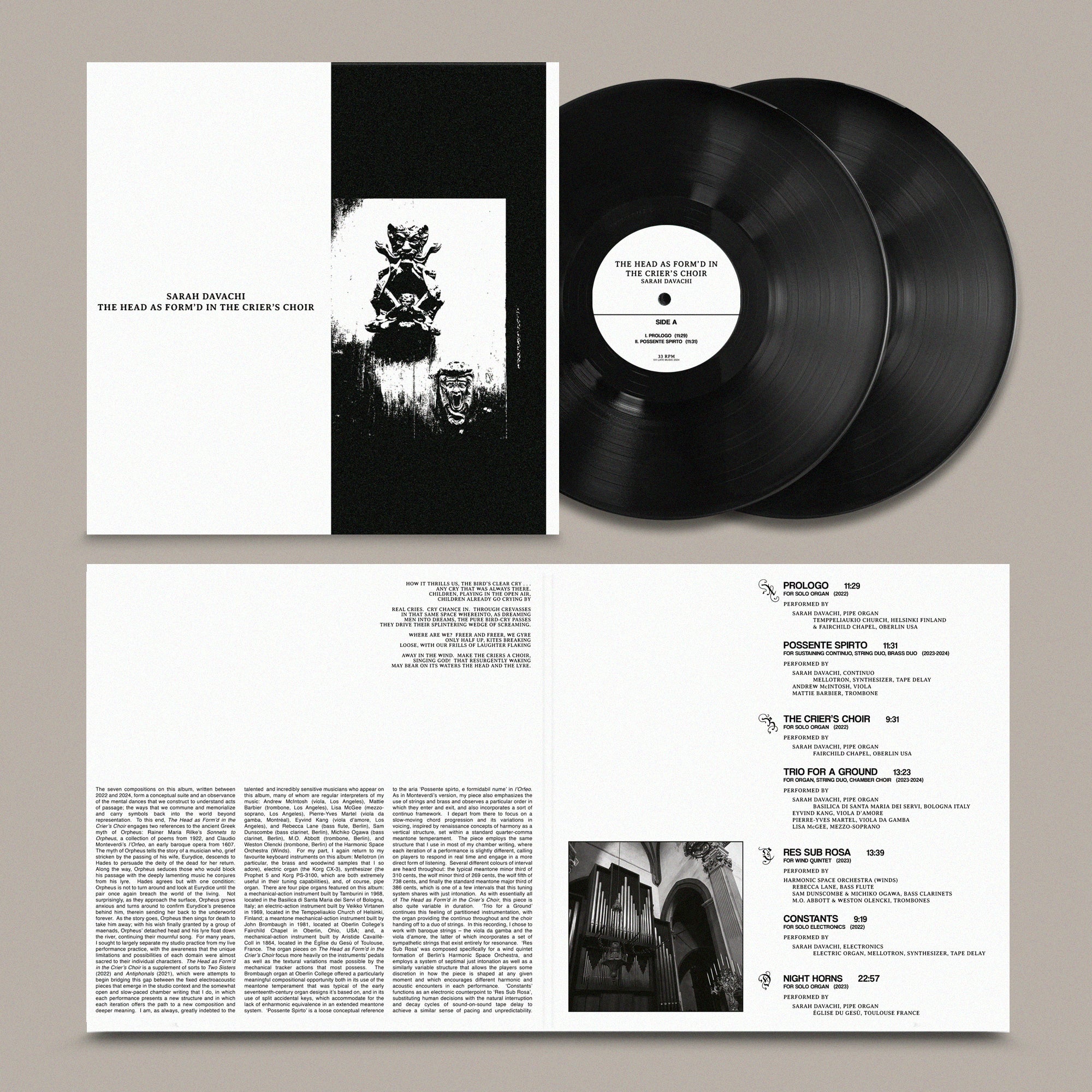 The Head as Form'd in the Crier's Choir: Vinyl 2LP