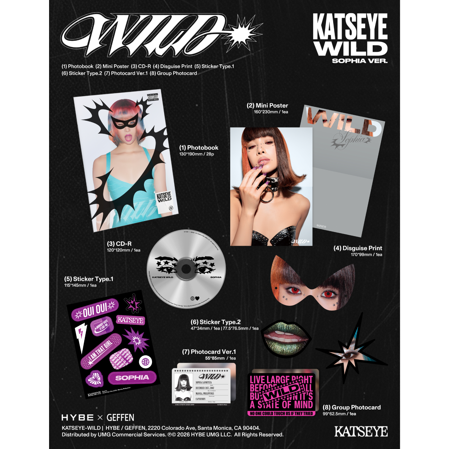WILD (Sophia ver.) CD