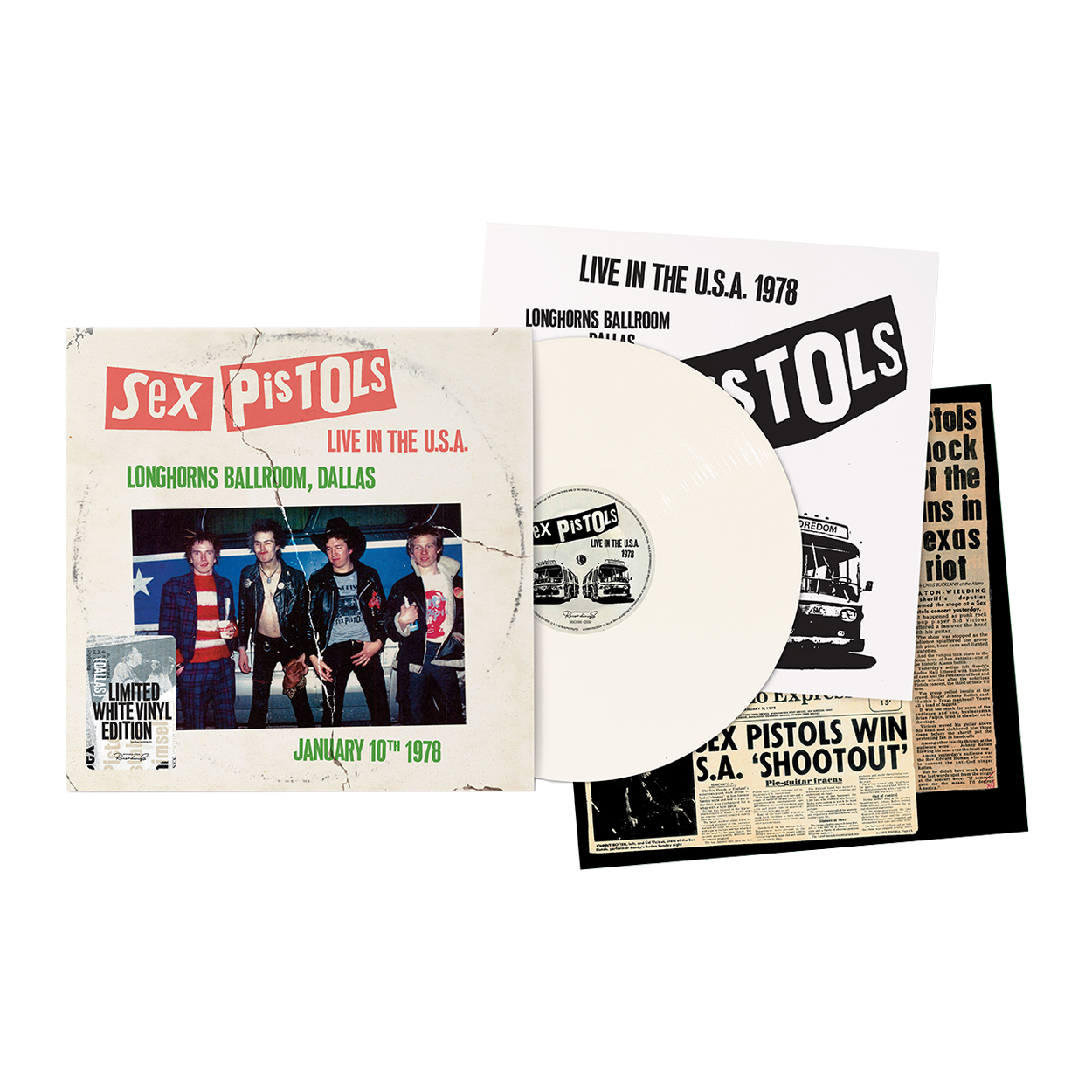 Live In The USA 1978 – Dallas: White Vinyl LP