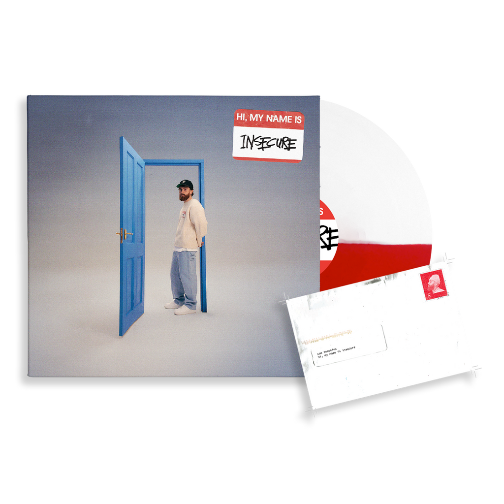 hi, my name is insecure: Limited Red/White Vinyl LP + Signed Art Card