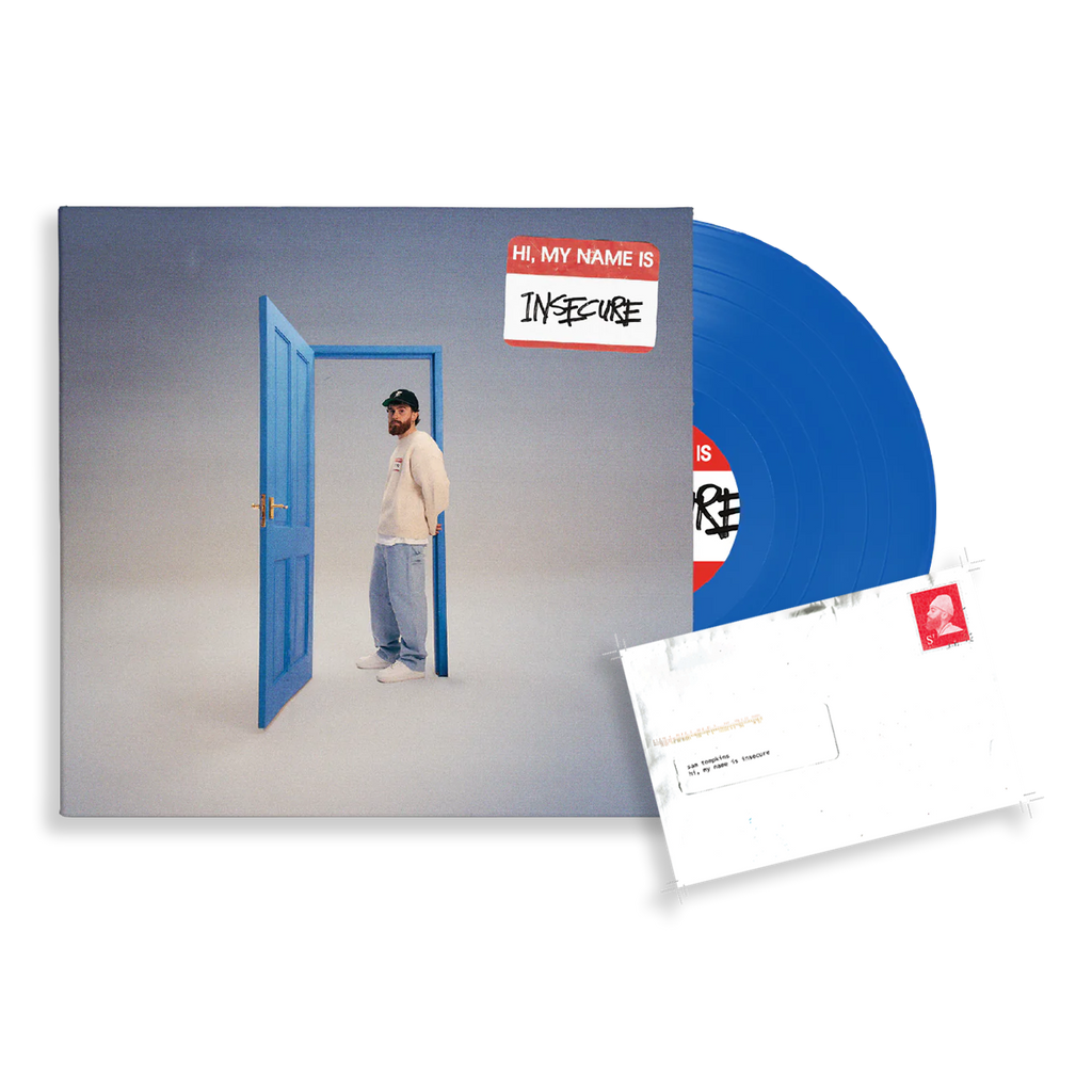 hi, my name is insecure: Light Blue Vinyl LP + Signed Art Card