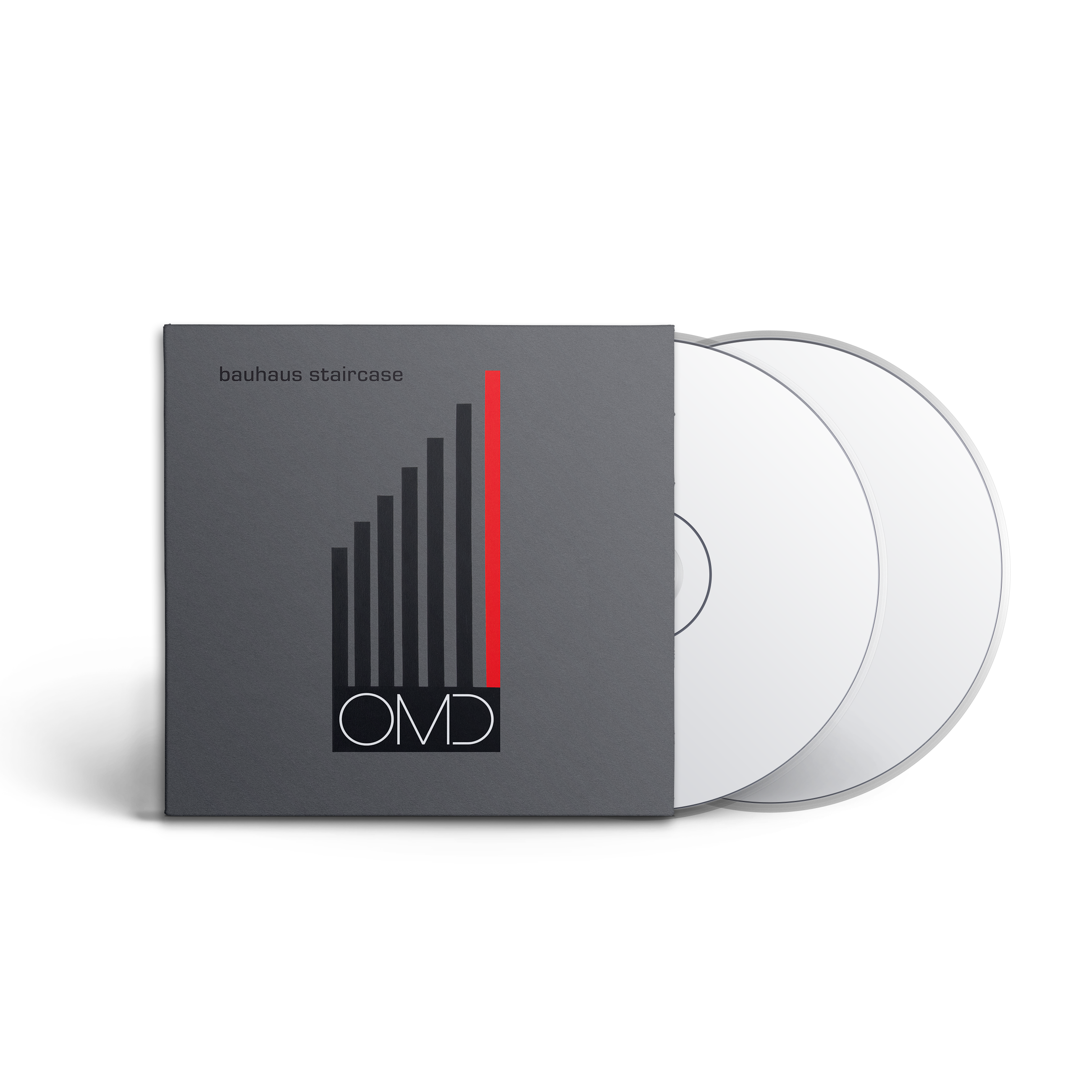 Bauhaus Staircase: Exclusive Silver Vinyl LP, 2CD, Cassette + Limited Spot UV Print [Numbered]