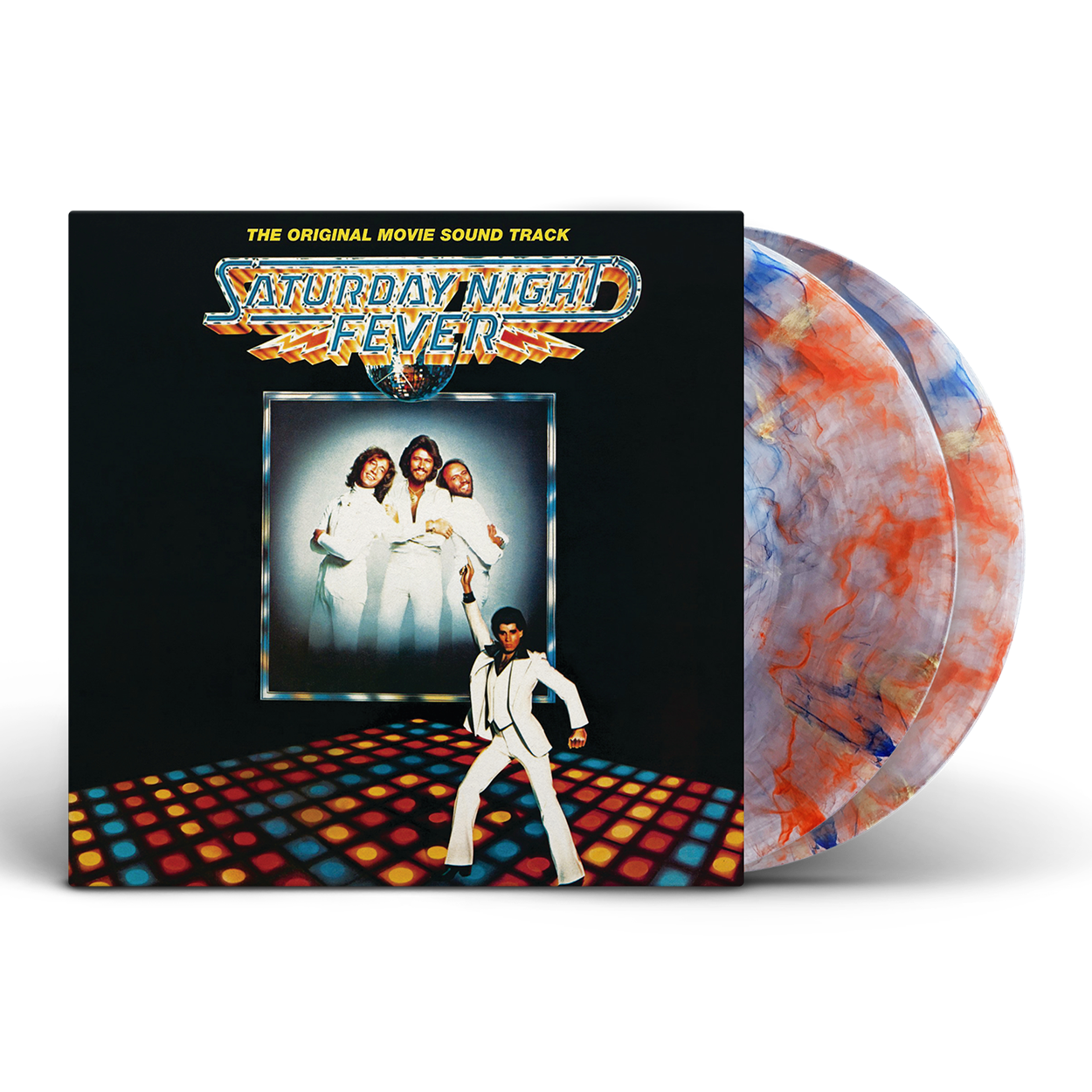 Saturday Night Fever: Red, Orange and Blue Marble Vinyl 2LP