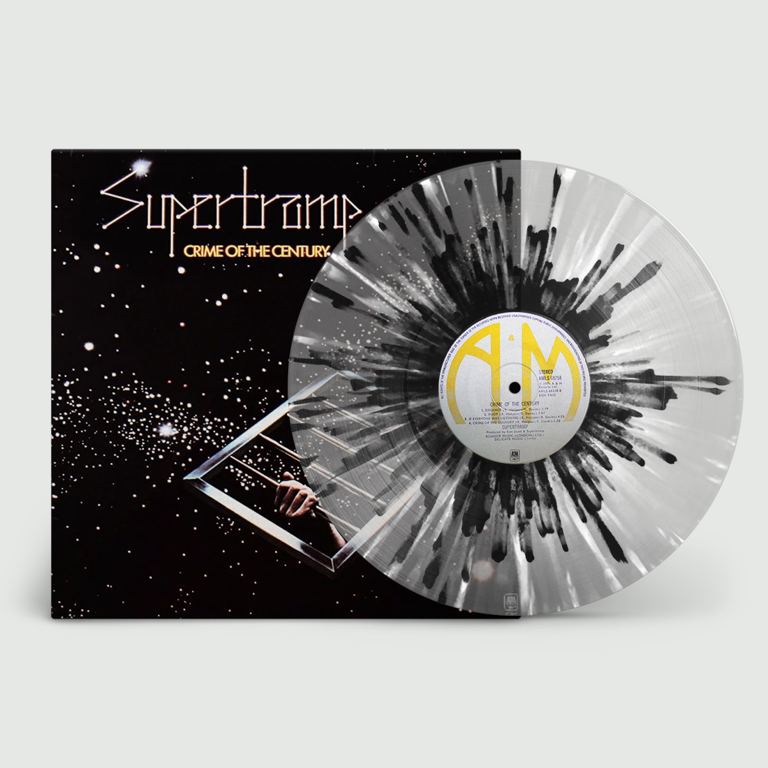 Crime Of The Century: Exclusive Translucent Grey with White + Black Splatter Vinyl LP