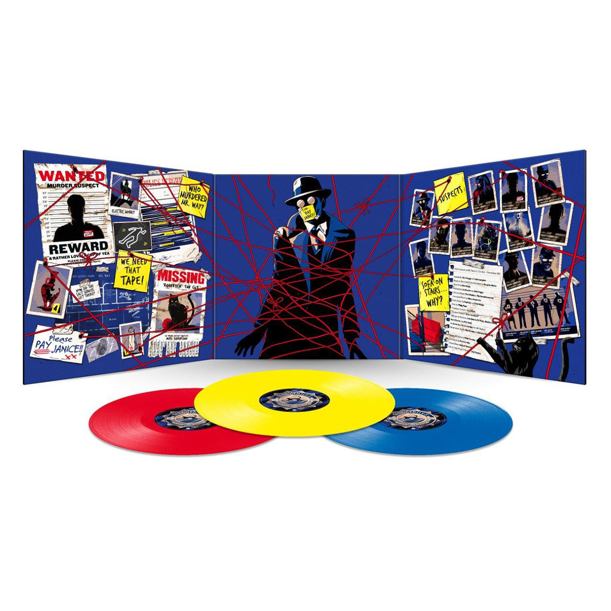 Dirk Gently’s Holistic Detective Agency: Limited Edition Red, Yellow + Blue Vinyl 3LP