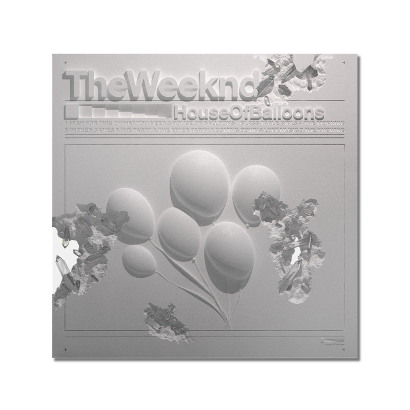 DANIEL ARSHAM X THE WEEKND HOUSE OF BALLOONS ANNIVERSARY 2LP VINYL