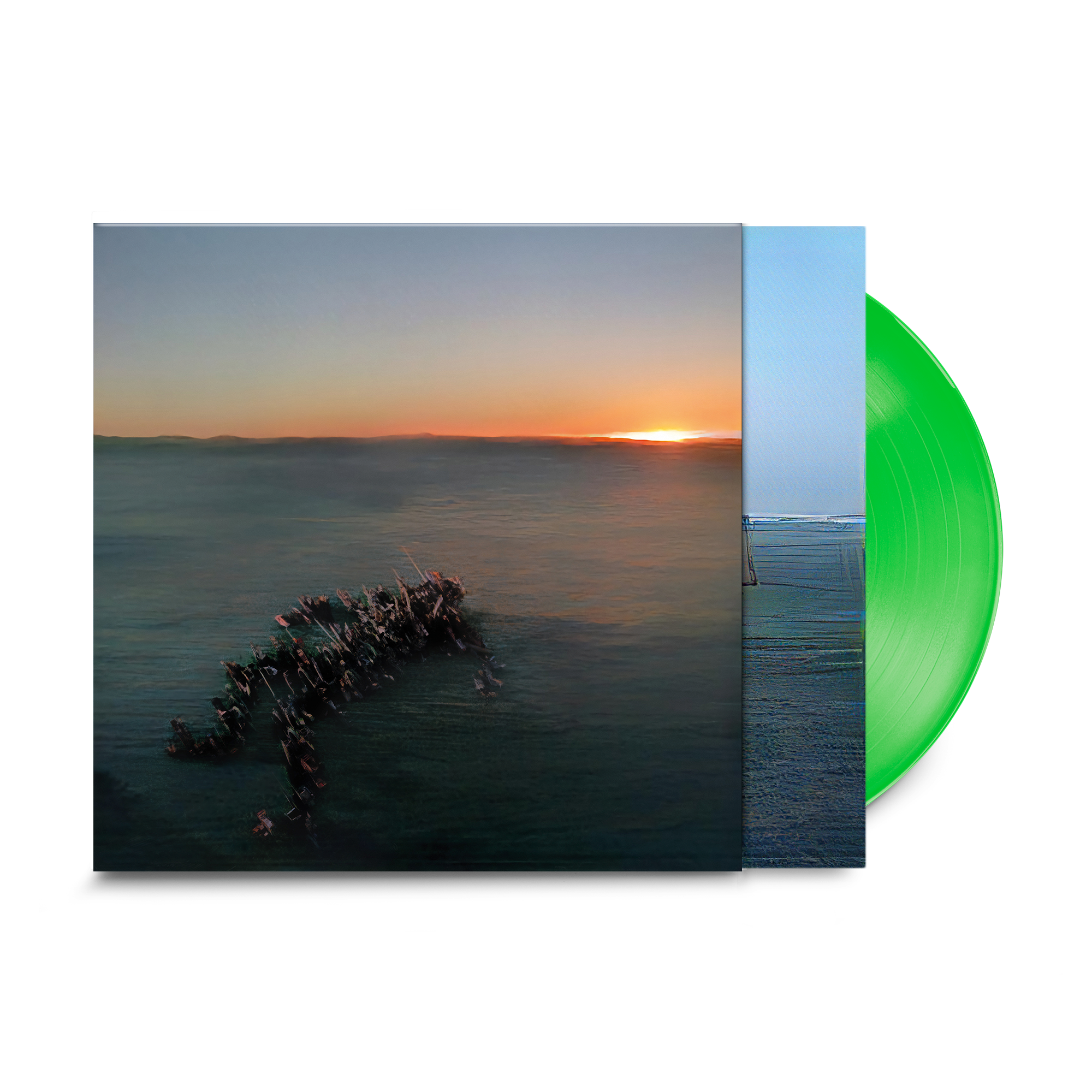 O Monolith: Signed Blue Vinyl LP + Bright Green Field: Glow In The Dark Vinyl LP