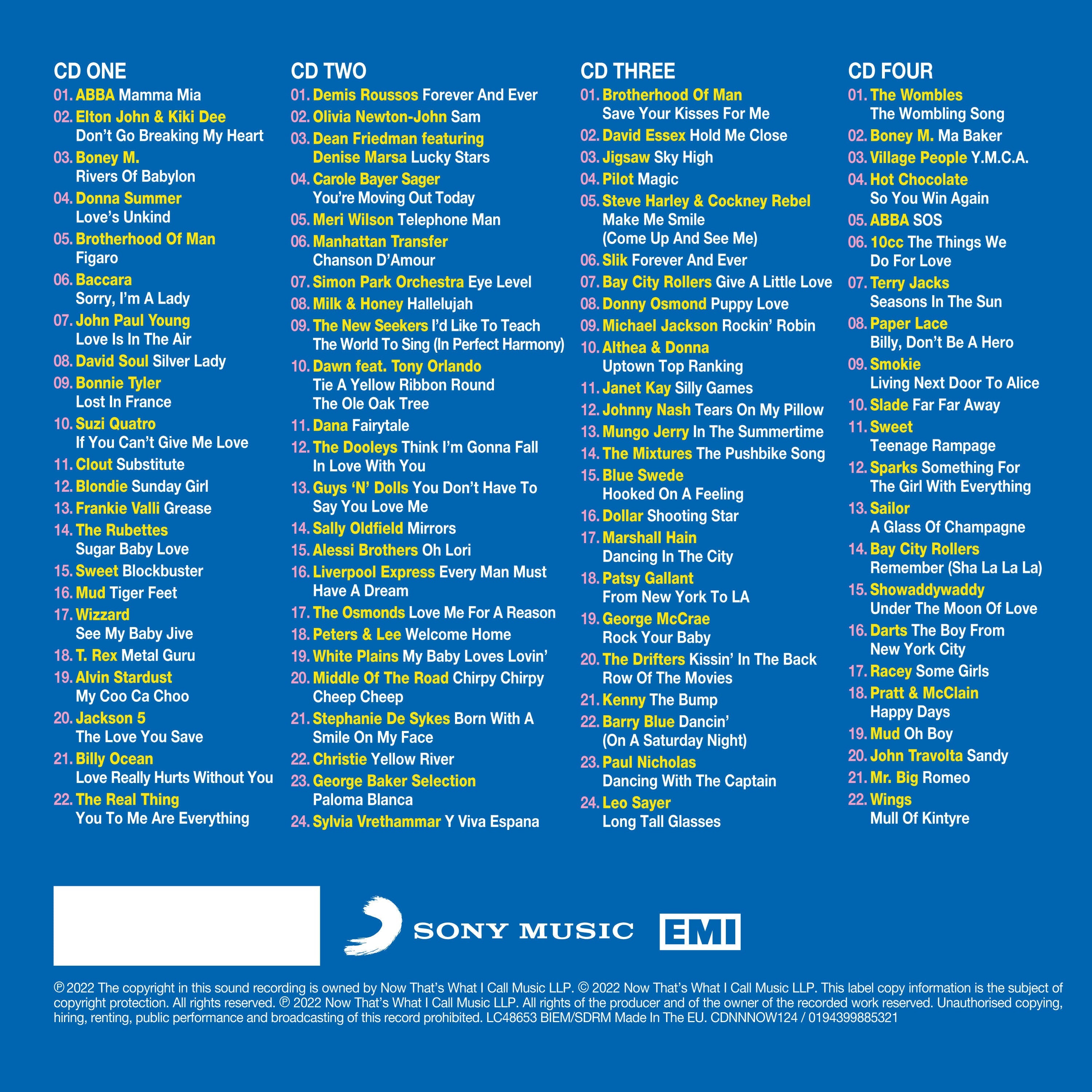 NOW That's What I Call 70s Pop (4CD)